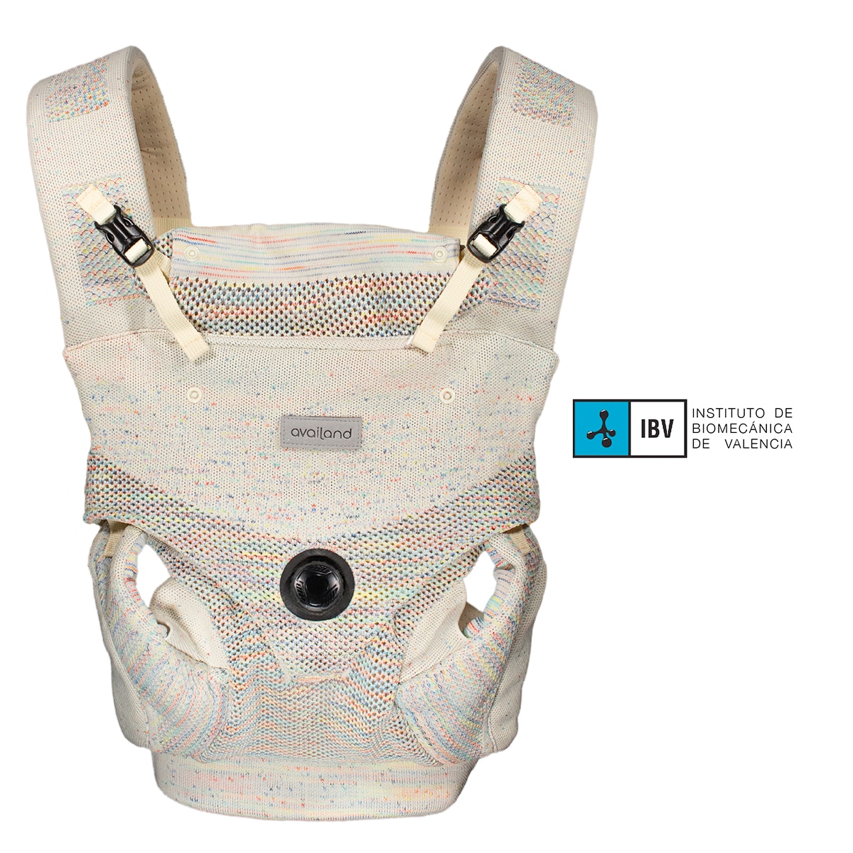 Mochila Portabebés Availand Ergo Soft  3 posiciones Multicolor Multicolor-3