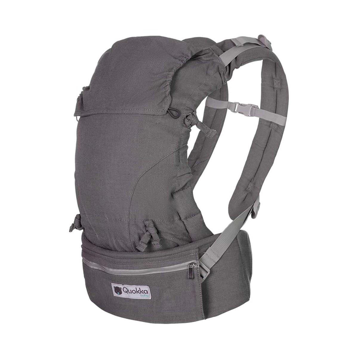 Imagen 2 de Mochila portabebe Quokkababy E-carrier 3 posiciones - Gris Gris