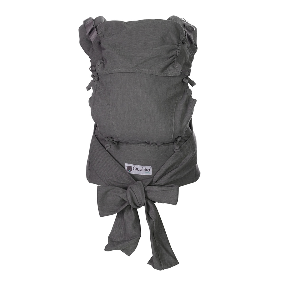 Mochila portabebé mei tai Quokkababy Mei carrier 1 posición Gris Gris-2