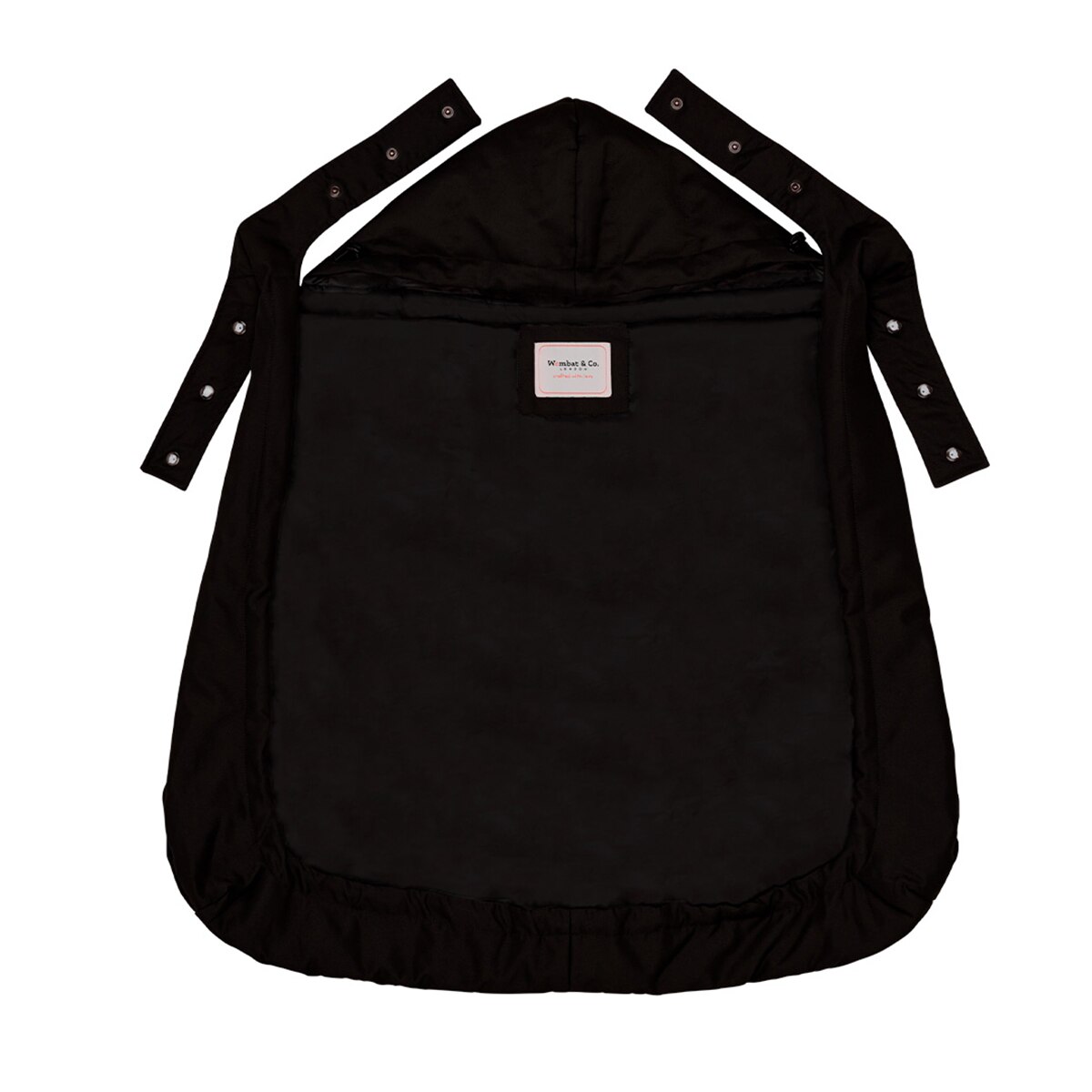 Cobertor de porteo Wombat&Co London all weather - Negro Negro-3