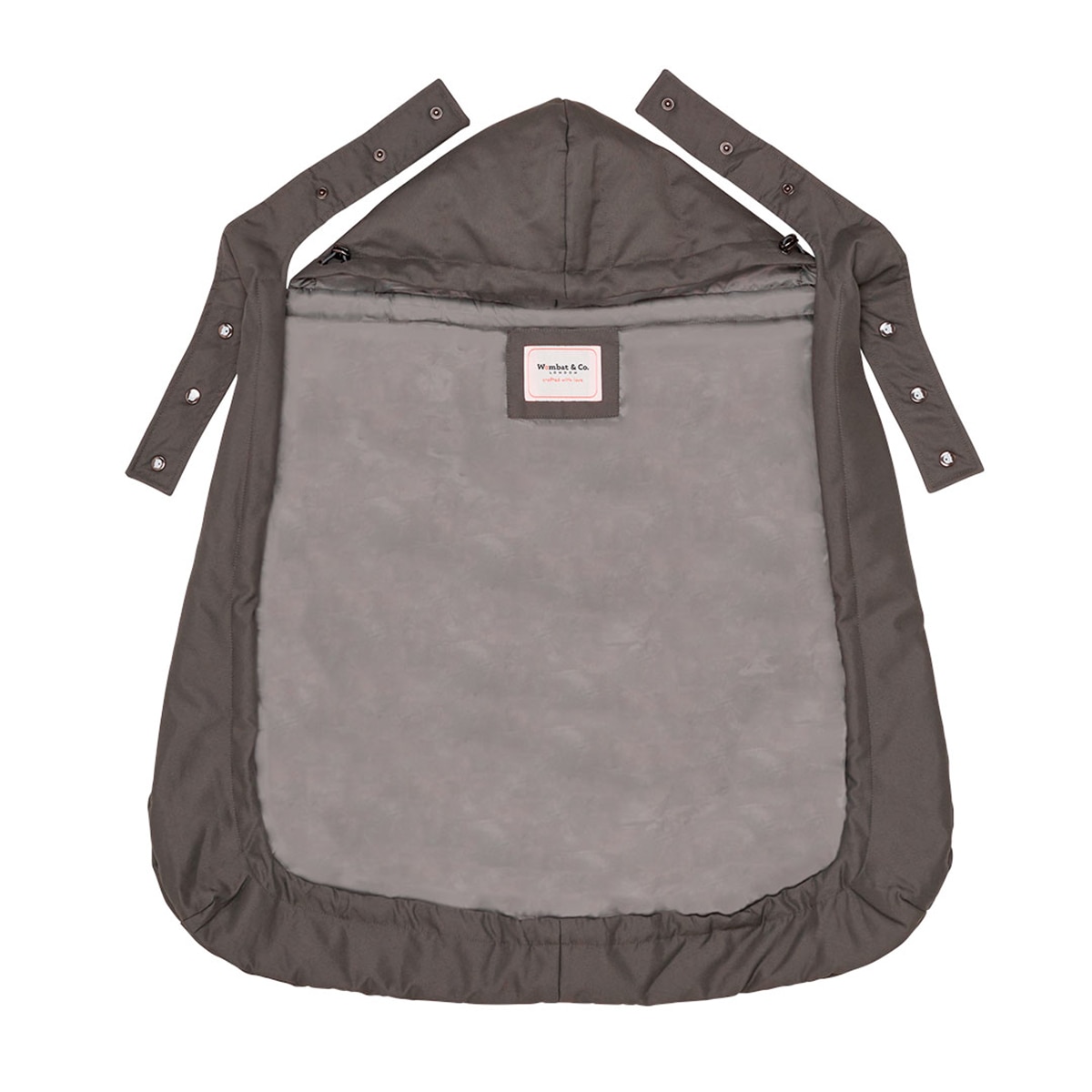 Imagen 3 de Cobertor de porteo Wombat&Co London all weather - Gris Gris