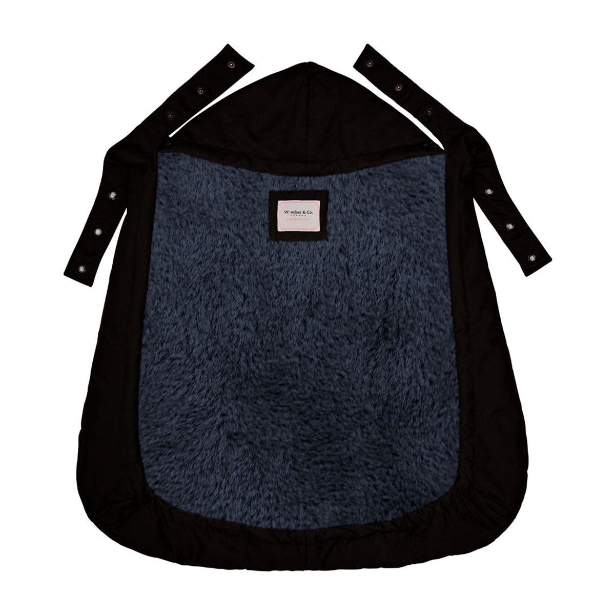 Cobertor de porteo Wombat&Co London invierno - Negro Negro-3