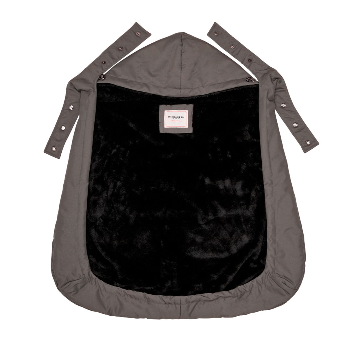 Cobertor de porteo Wombat&Co London invierno - Gris Gris-3