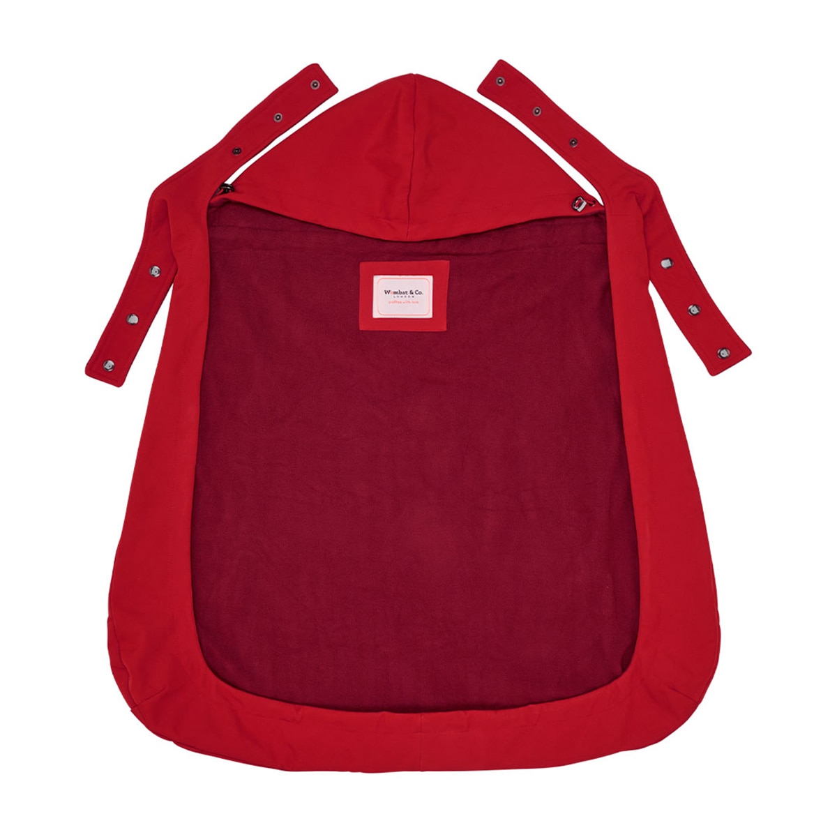 Cobertor de porteo wombat&Co London Shell cover - Rojo Rojo-3