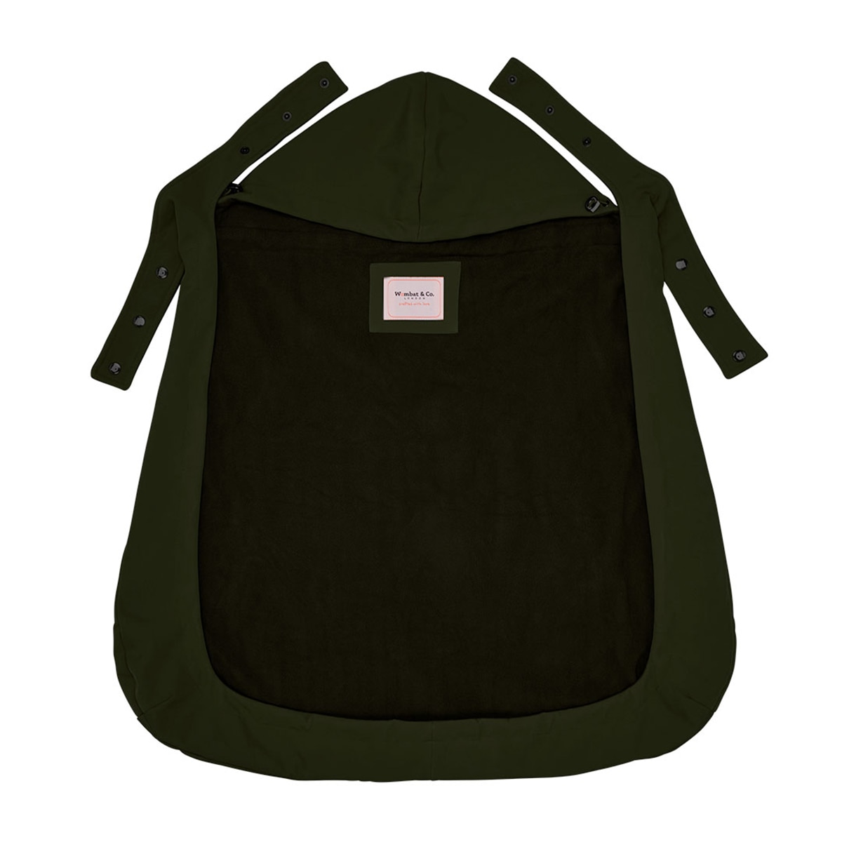 Cobertor de porteo wombat&Co London Shell cover - Verde militar Verde militar-3