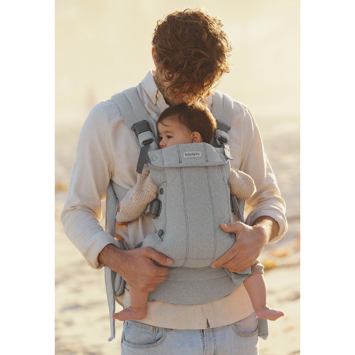 Mochila Porta Bebé BabyBjörn Harmony Tejido Woven Melange 3 posiciones - Gris claro Gris claro-19