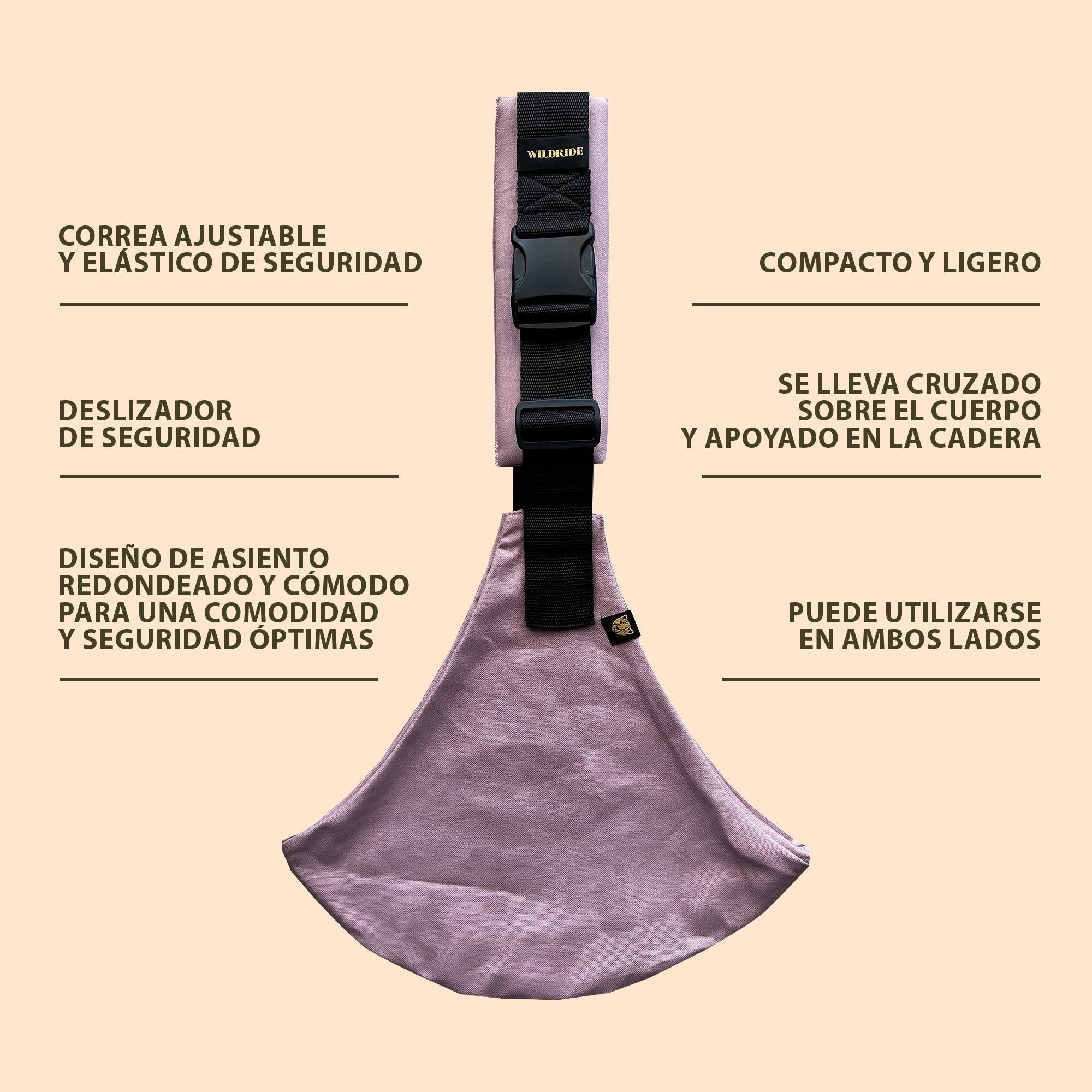 Portabebé bandolera Wildride colección Main - Rosa antiguo Rosa antiguo-6