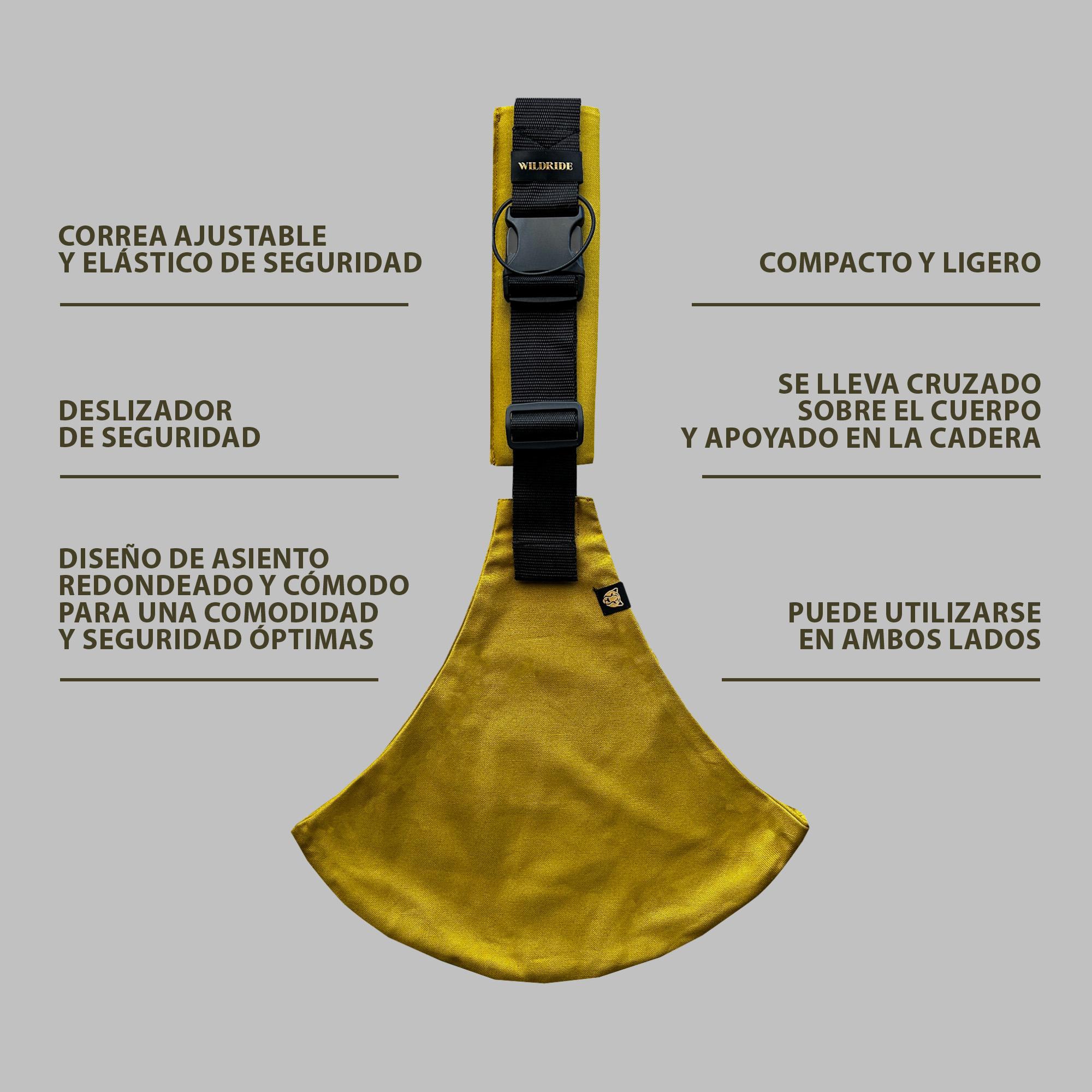 Imagen 6 de Portabebé bandolera Wildride colección Main - Mostaza Mostaza