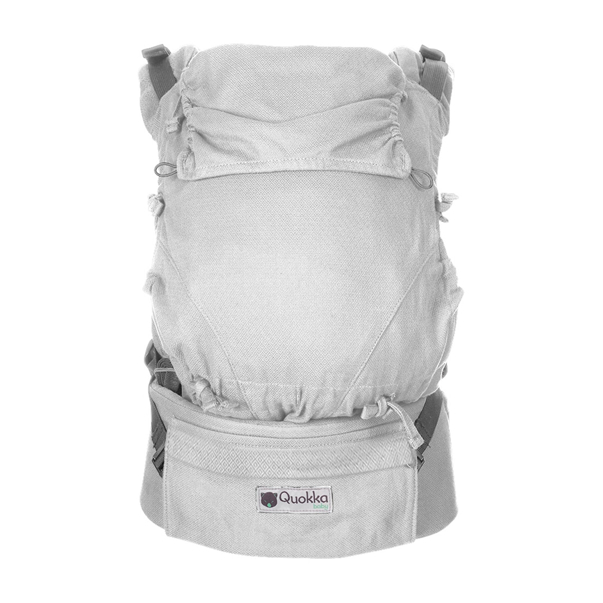 Mochila portabebe Quokkababy E-carrier 3 posiciones - Plata Plata-2