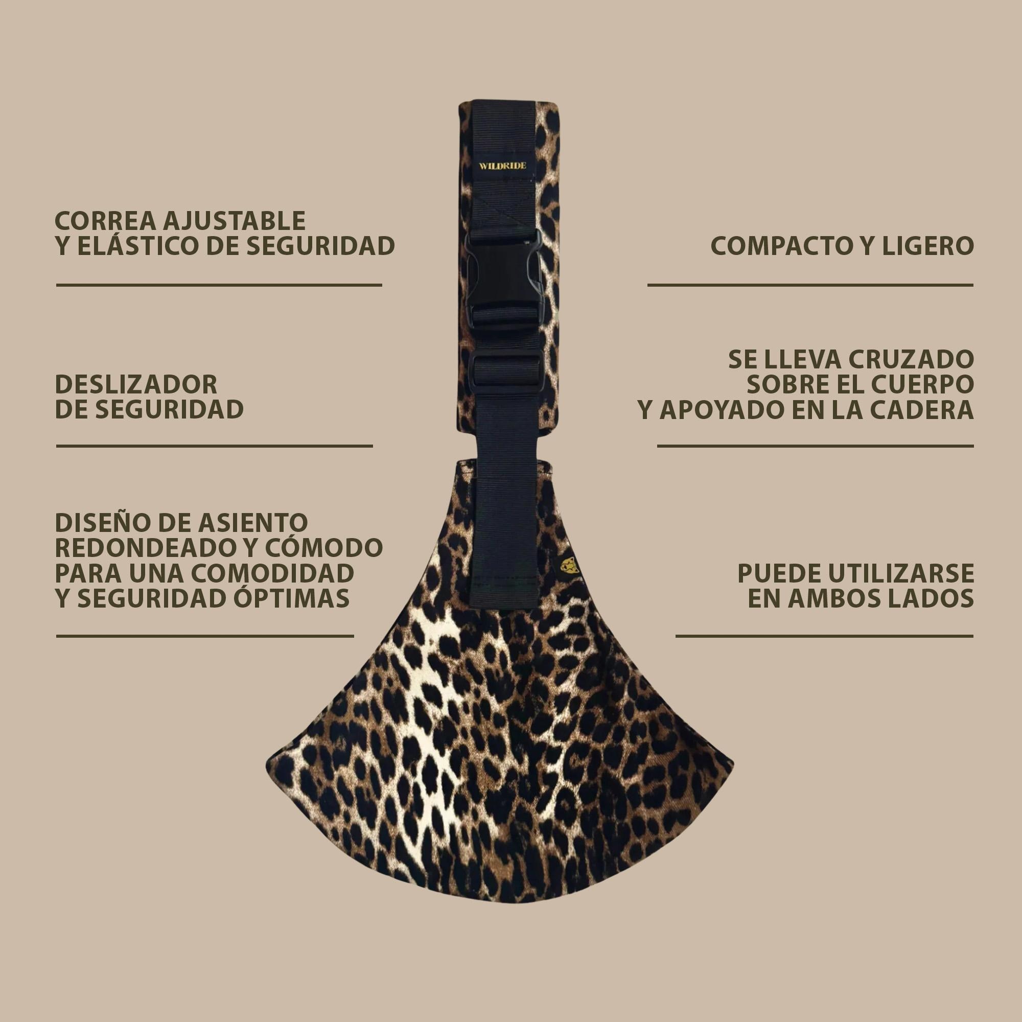 Imagen 8 de Portabebé bandolera Wildride colección Print - Marrón oscuro Marrón oscuro