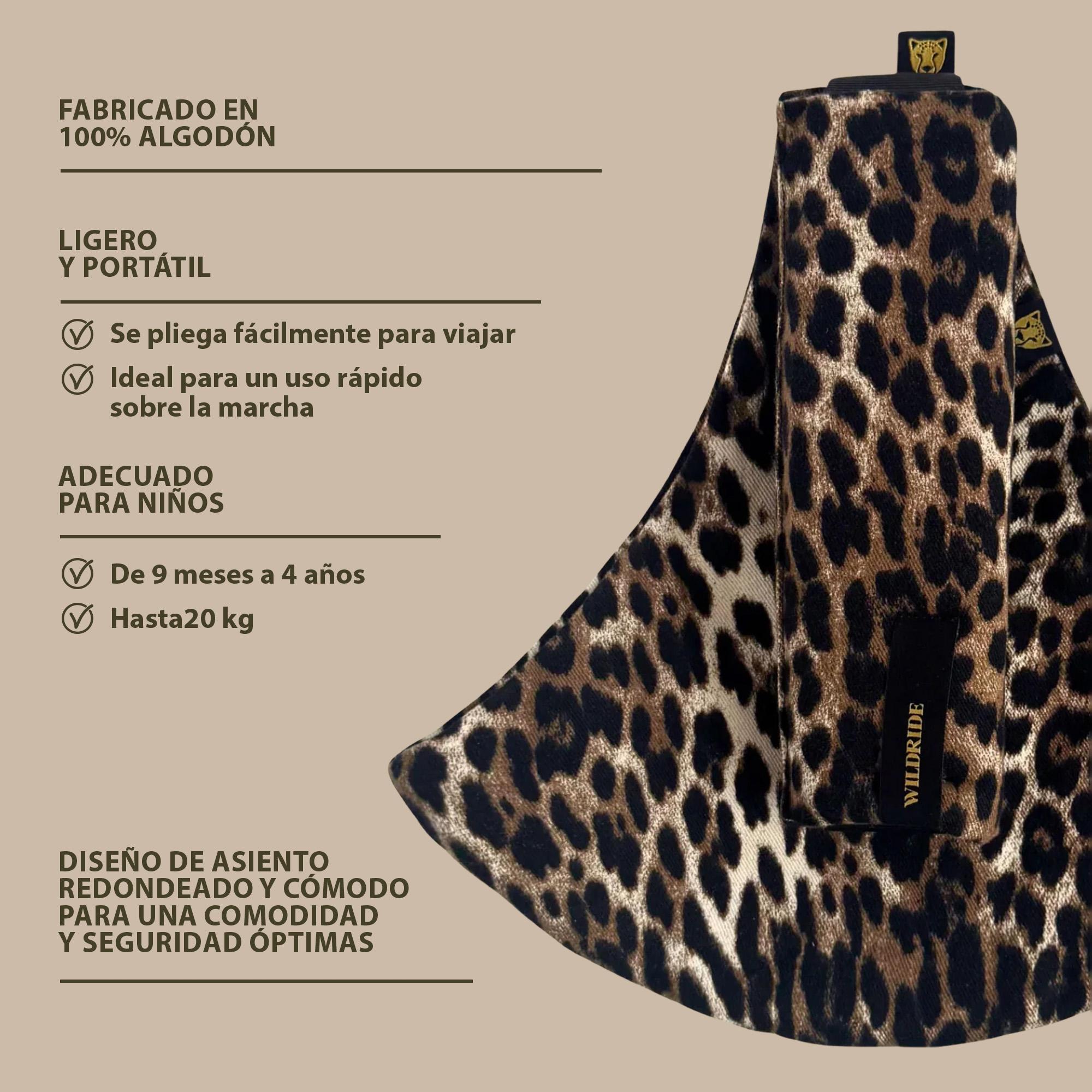 Imagen 9 de Portabebé bandolera Wildride colección Print - Marrón oscuro Marrón oscuro