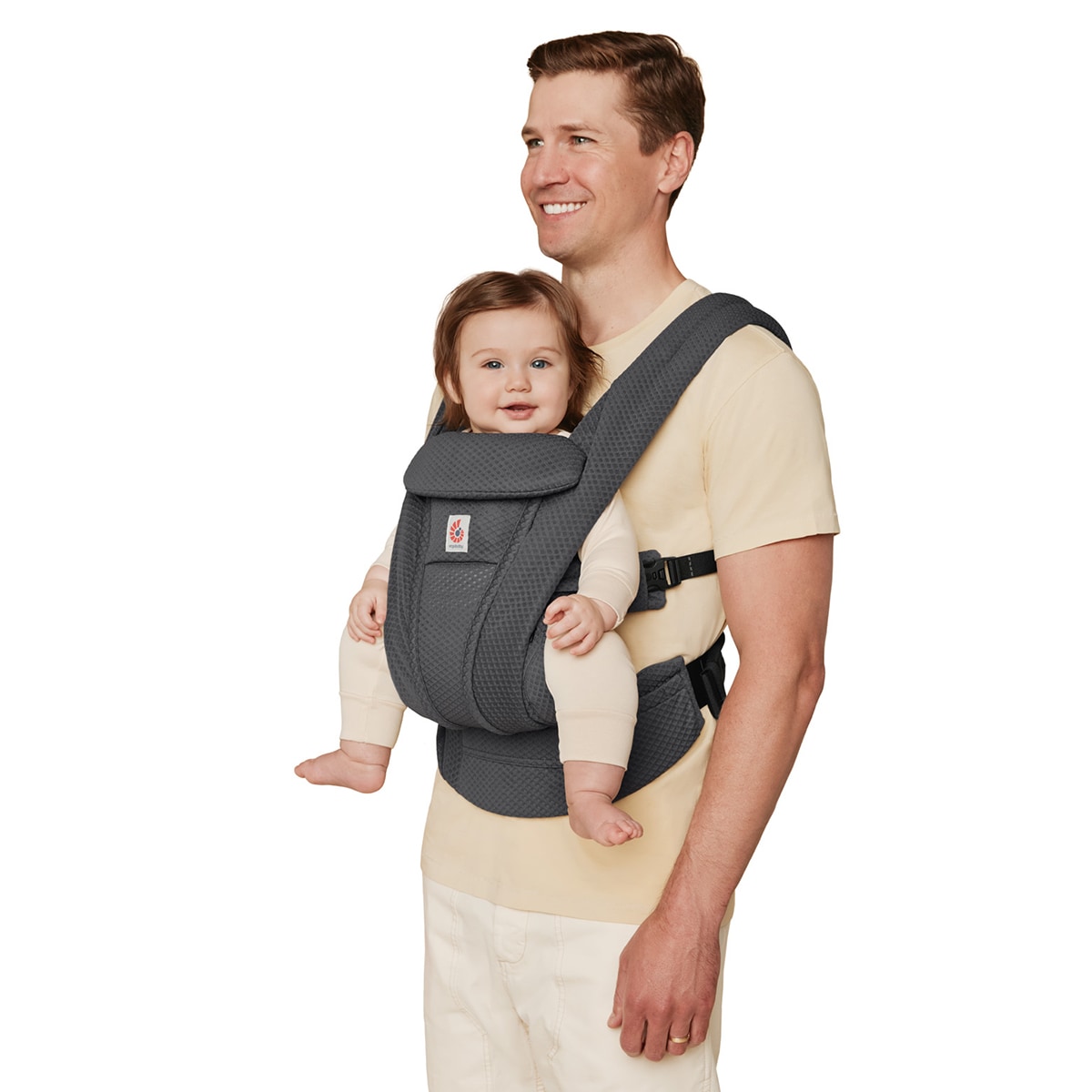 Marsúpio Omni Deluxe Mesh 4 Posições Cinzento-escuro-5