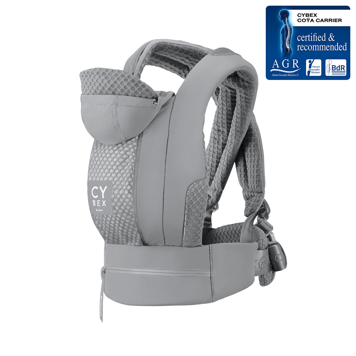 Mochila portabebés Cybex Coyä carrier 3 posiciones - Gris claro Gris claro-2