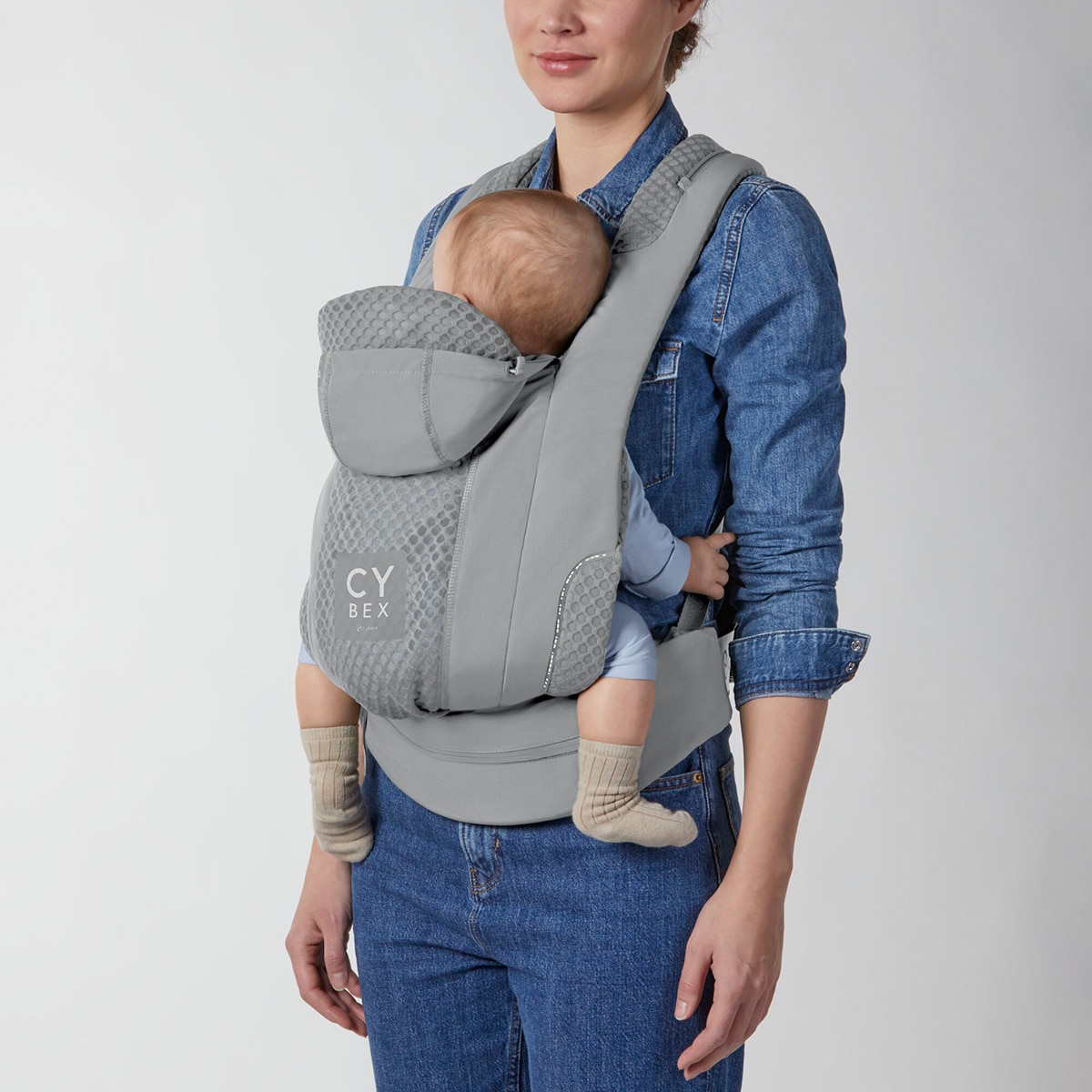 Mochila portabebés Cybex Coyä carrier 3 posiciones - Gris claro Gris claro-3