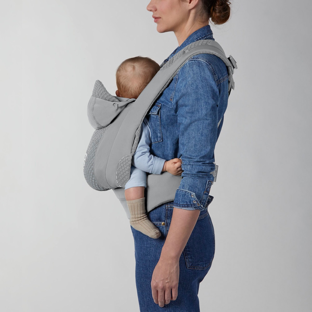 Mochila portabebés Cybex Coyä carrier 3 posiciones - Gris claro Gris claro-4