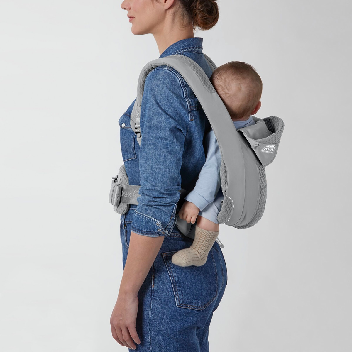 Mochila portabebés Cybex Coyä carrier 3 posiciones - Gris claro Gris claro-8