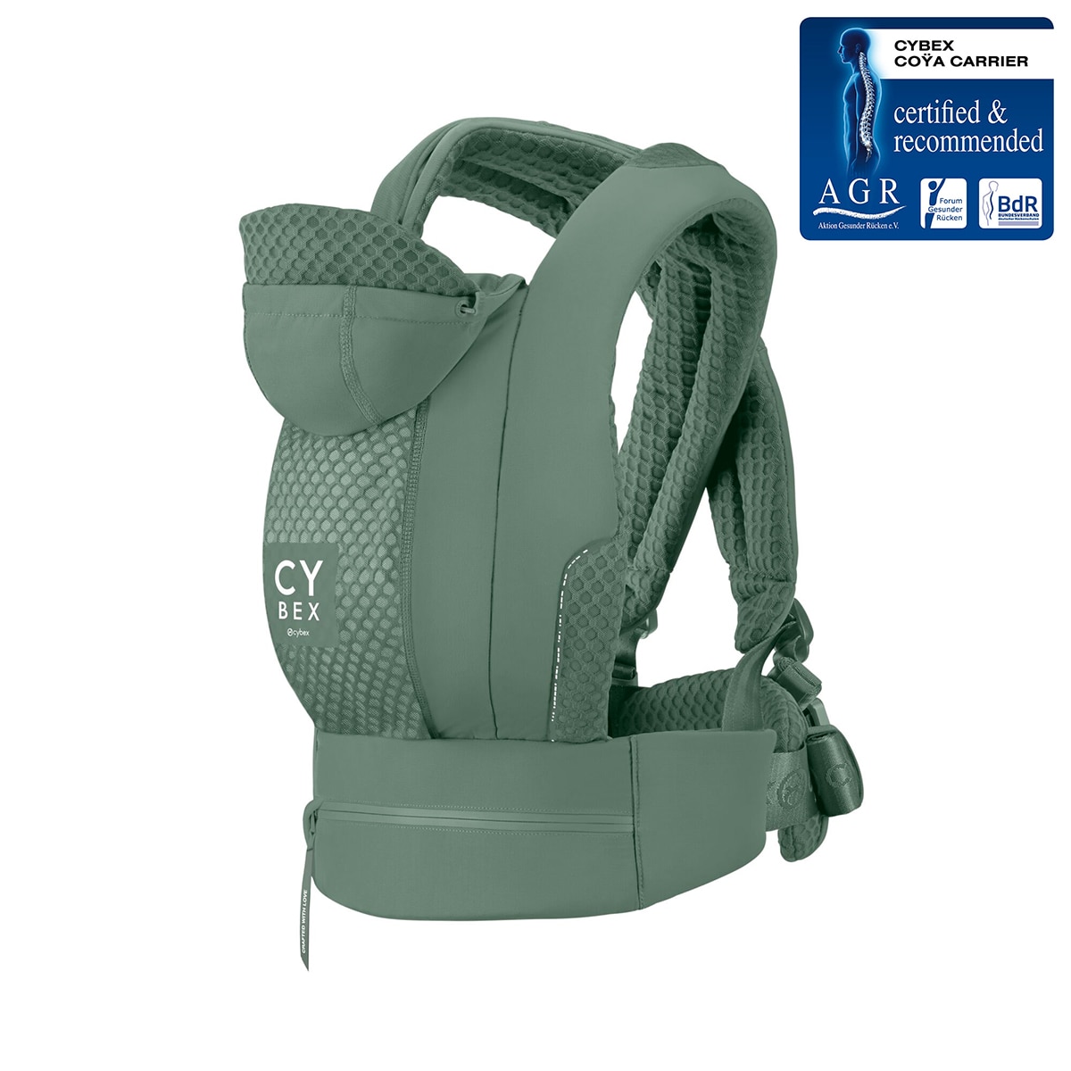 Mochila portabebés Cybex Coyä carrier 3 posiciones - Verde militar Verde militar-2