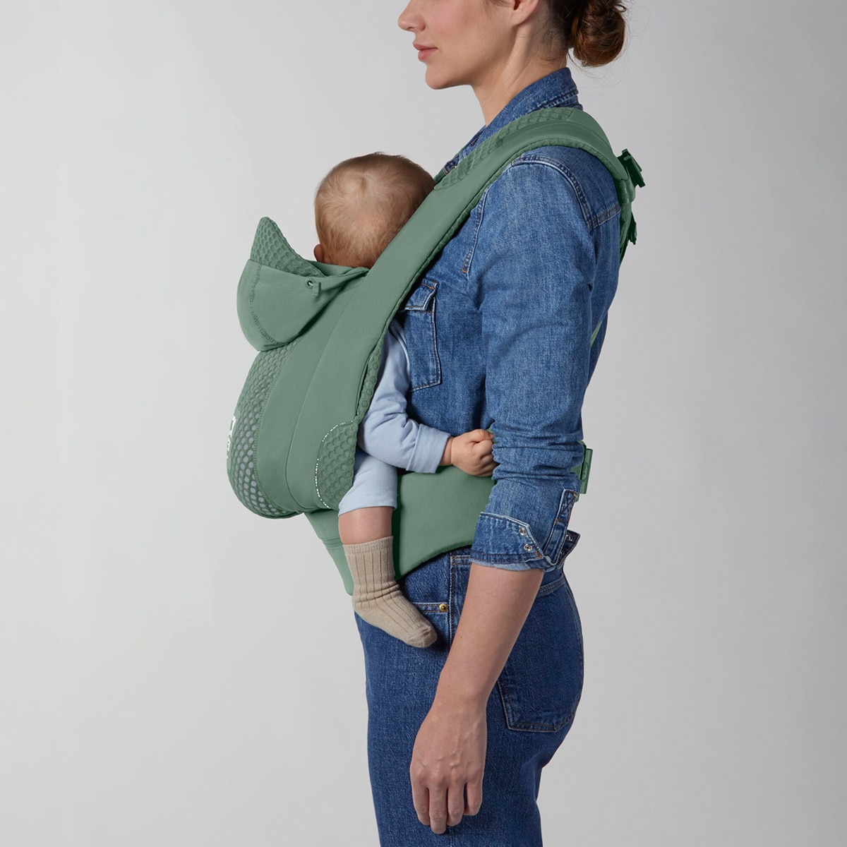 Mochila portabebés Cybex Coyä carrier 3 posiciones - Verde militar Verde militar-4