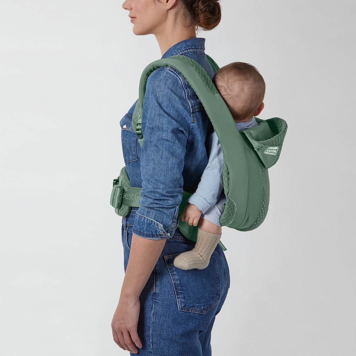 Mochila portabebés Cybex Coyä carrier 3 posiciones - Verde militar Verde militar-8