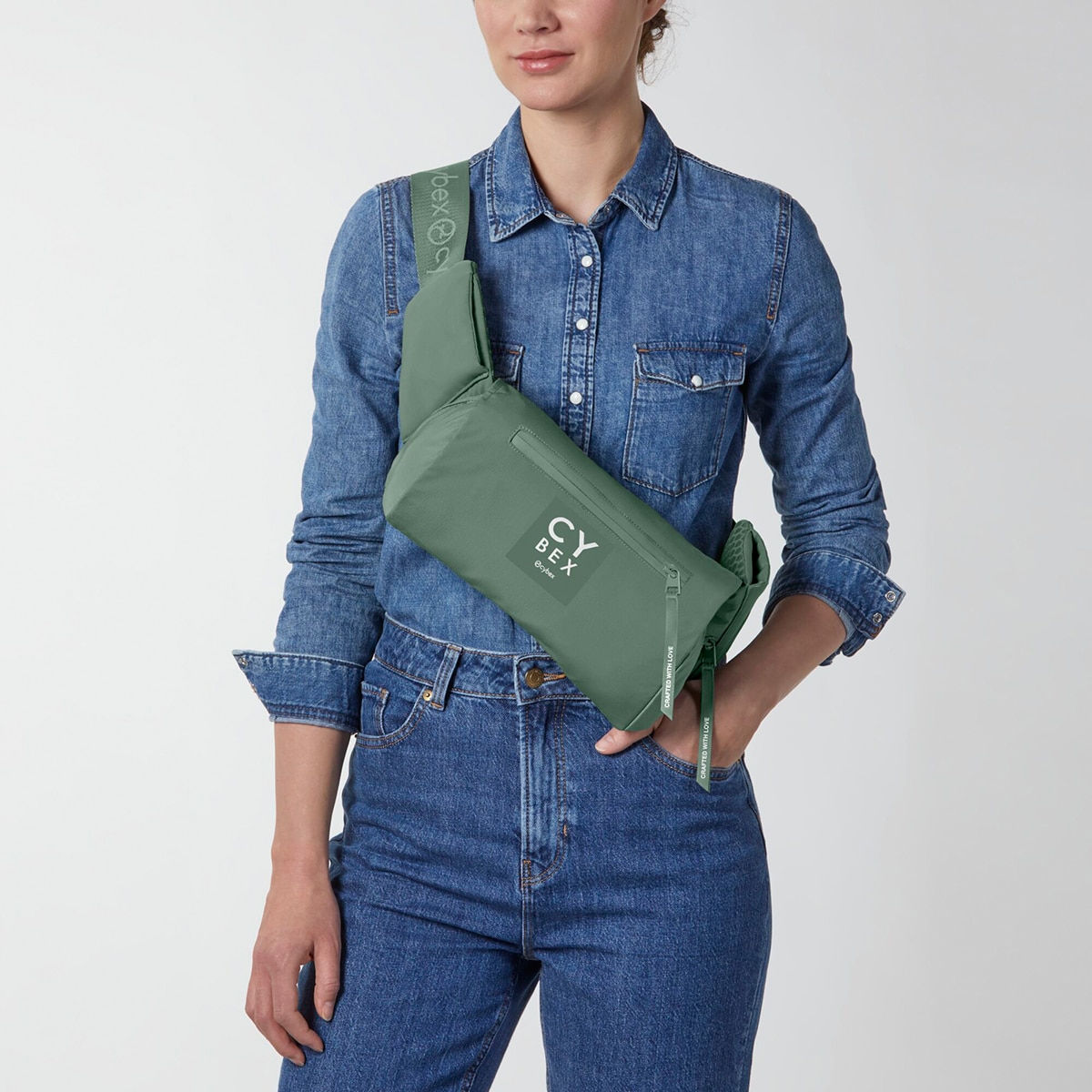 Mochila portabebés Cybex Coyä carrier 3 posiciones - Verde militar Verde militar-9