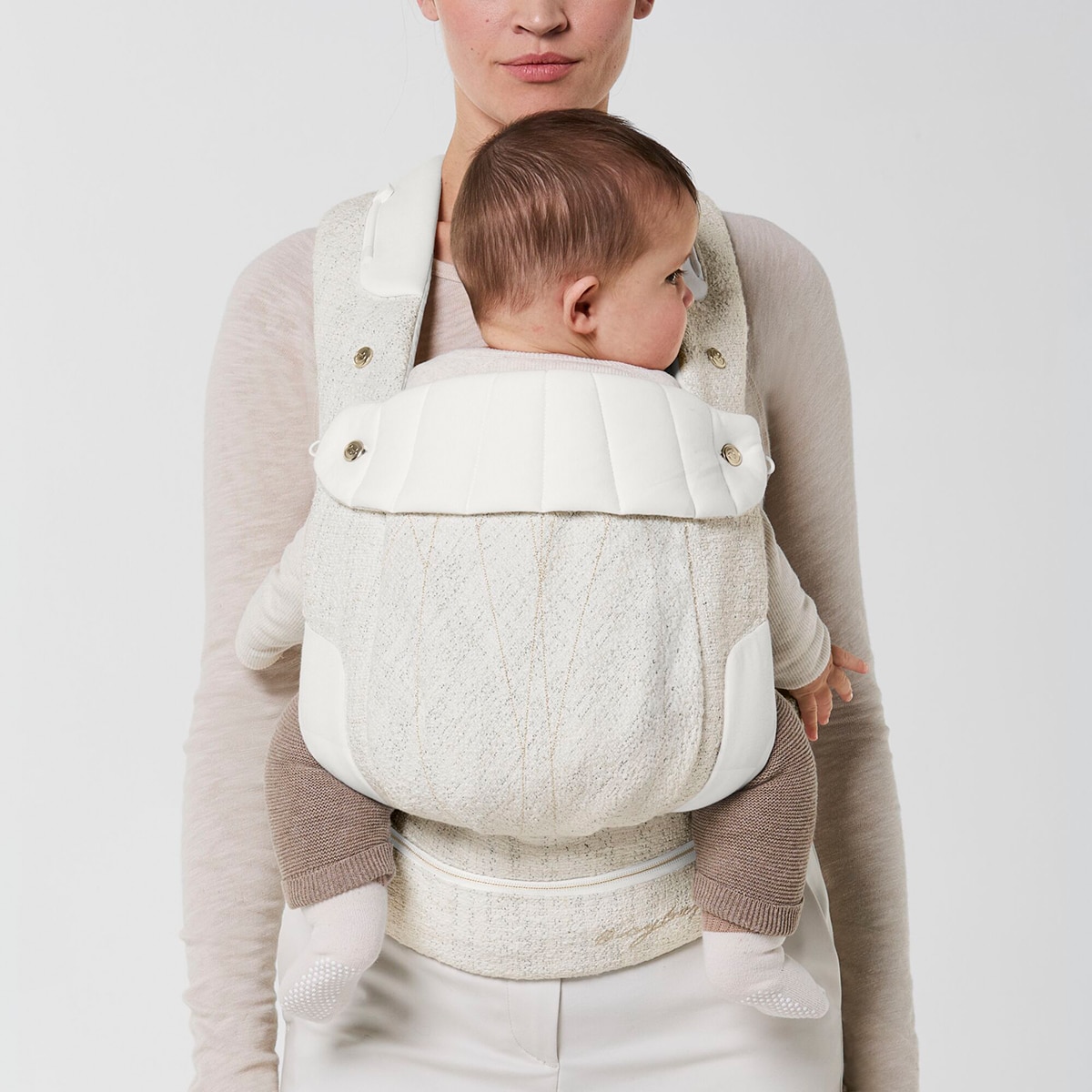Marsúpio Coyä Carrier Bouclé de 3 Posições Branco-3
