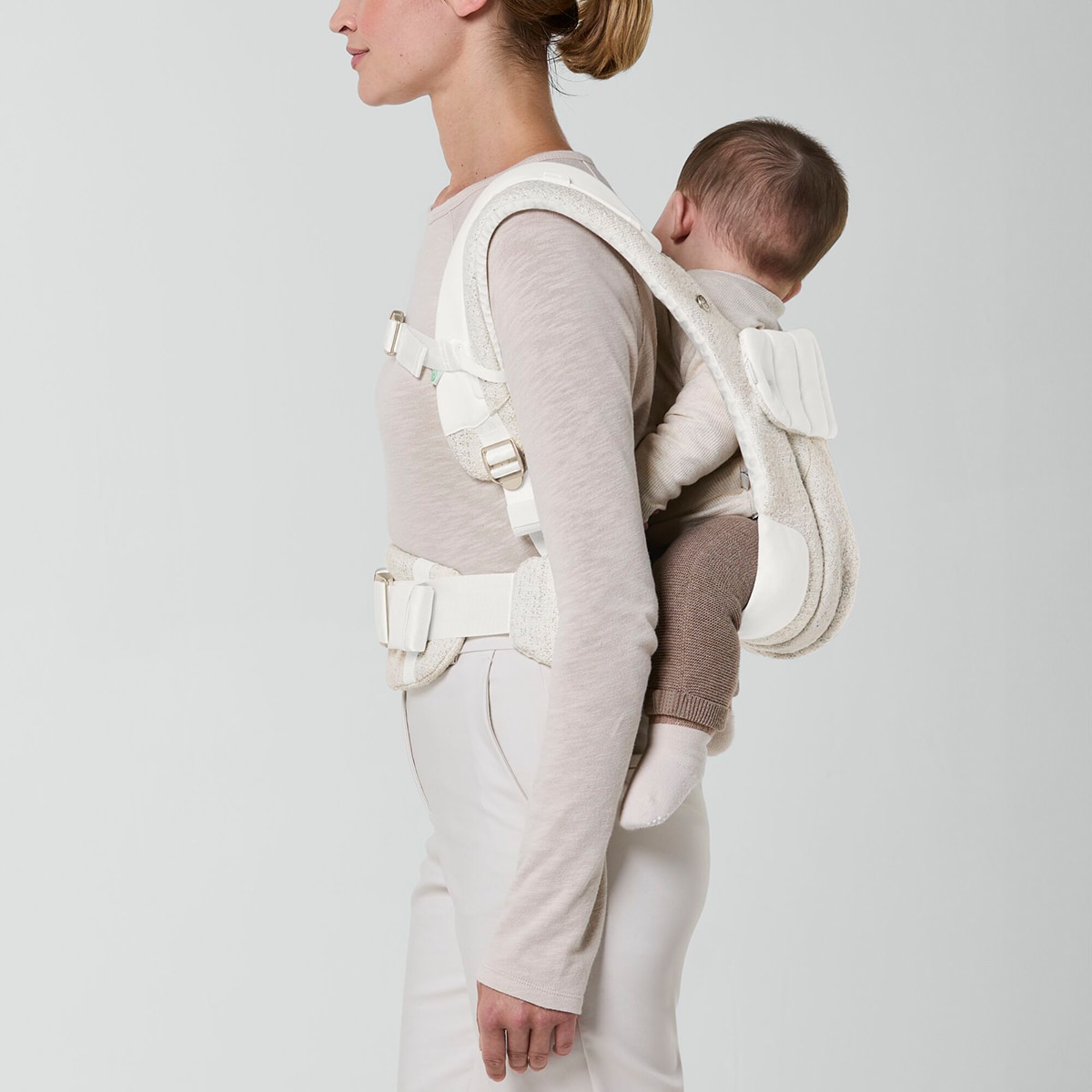 Marsúpio Coyä Carrier Bouclé de 3 Posições Branco-8