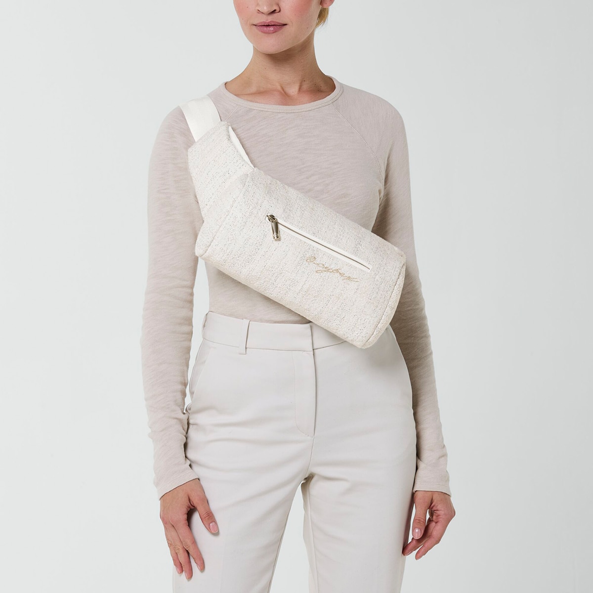 Marsúpio Coyä Carrier Bouclé de 3 Posições Branco-9