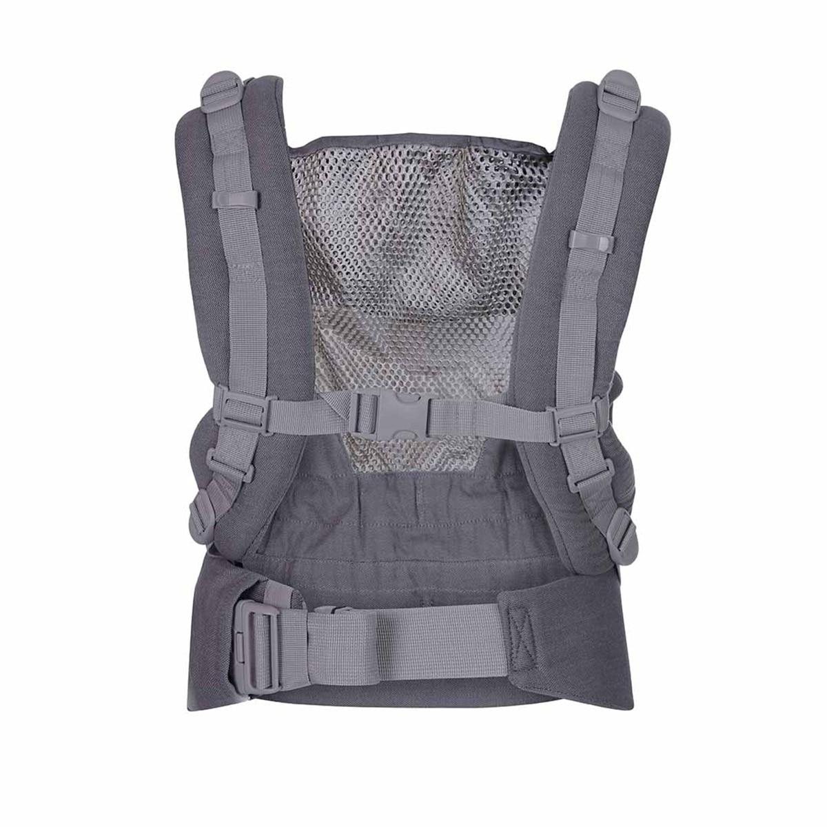 Mochila portabebés Quokkababy E-carrier Mesh 3 posiciones - Gris Gris-4