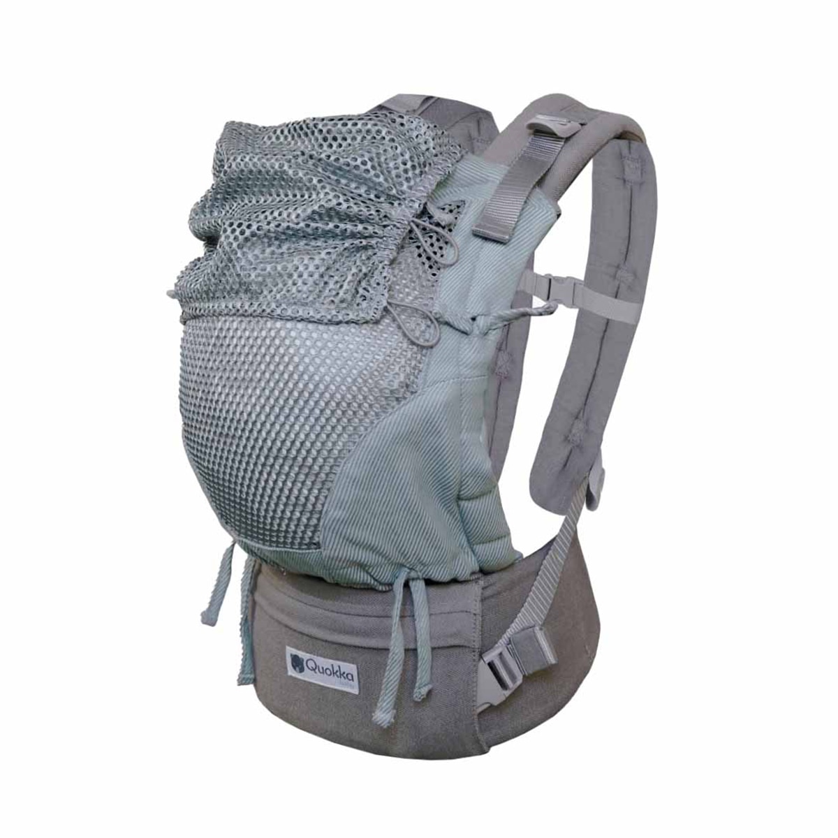 Mochila portabebés Quokkababy E-carrier Mesh 3 posiciones - Verde Agua Verde Agua-2