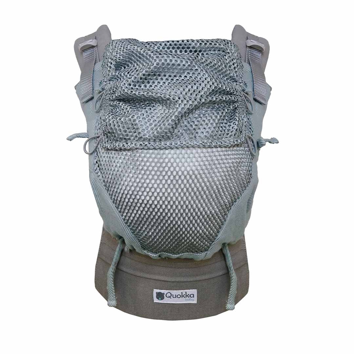 Mochila portabebés Quokkababy E-carrier Mesh 3 posiciones - Verde Agua Verde Agua-3