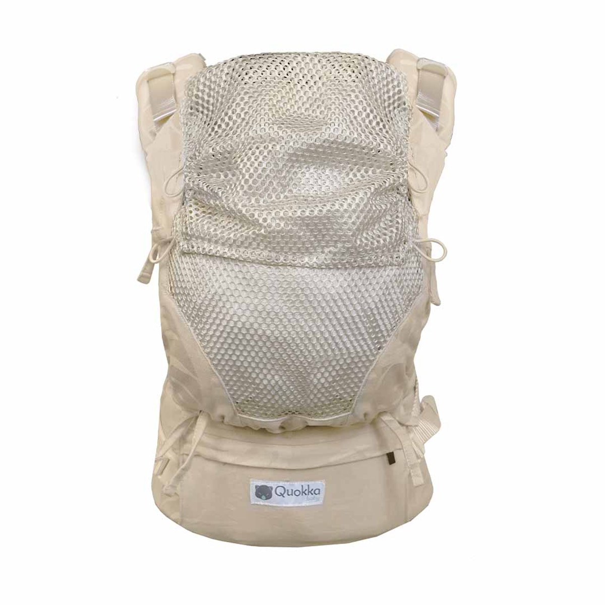 Mochila portabebés Quokkababy E-carrier Mesh 3 posiciones - Beige Beige-3