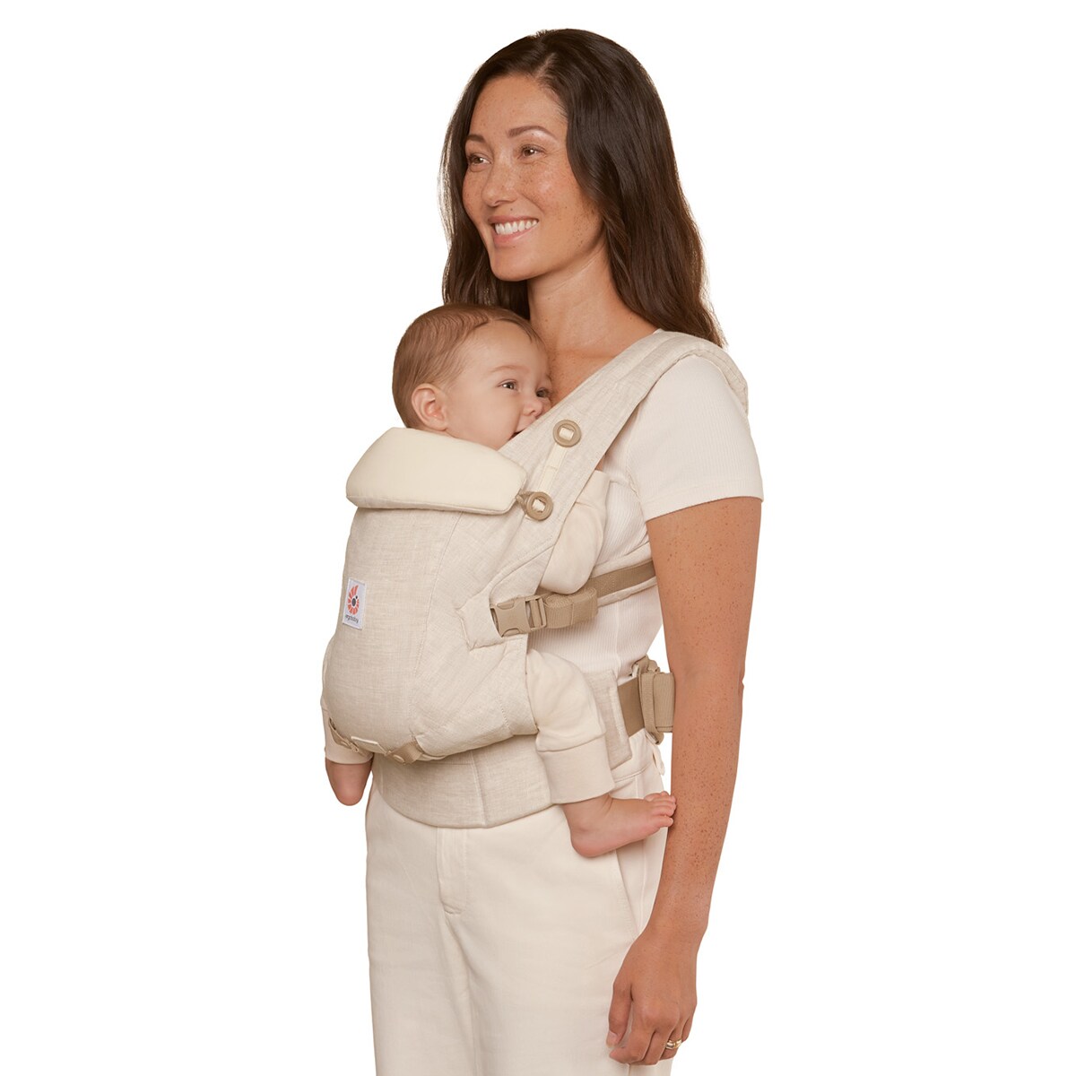 Mochila portabebe Ergobaby Adapt Lino posiciones · Ergobaby · El