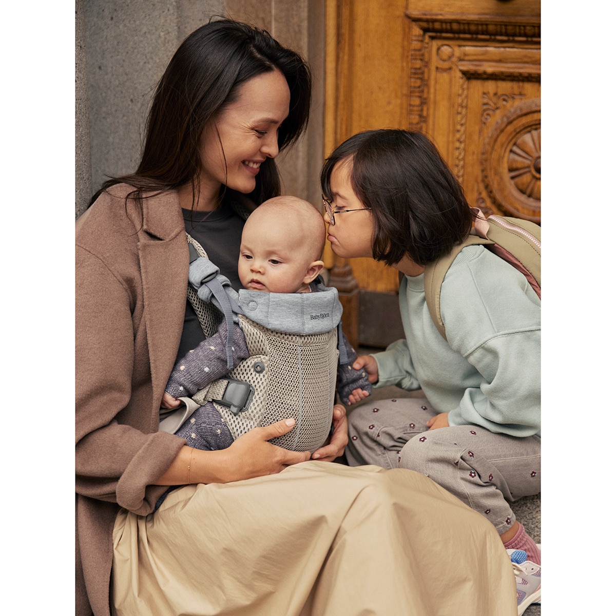 Mochila PortaBebé Babybjörn Harmony Mesh 3 posiciones - Beige Beige-11