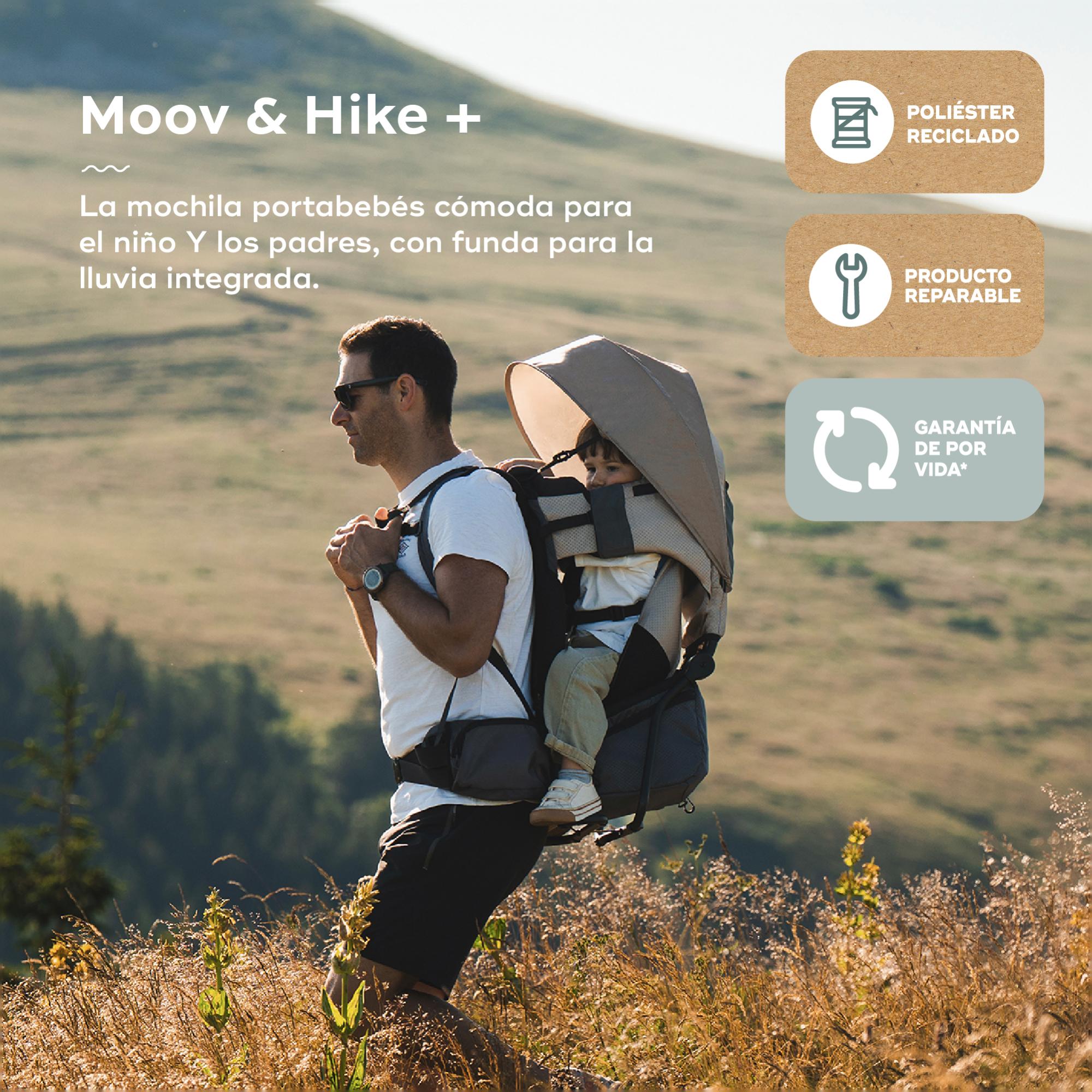 Marsúpio de Caminhada Moov & Hike + Capa Impermeável Preto-2