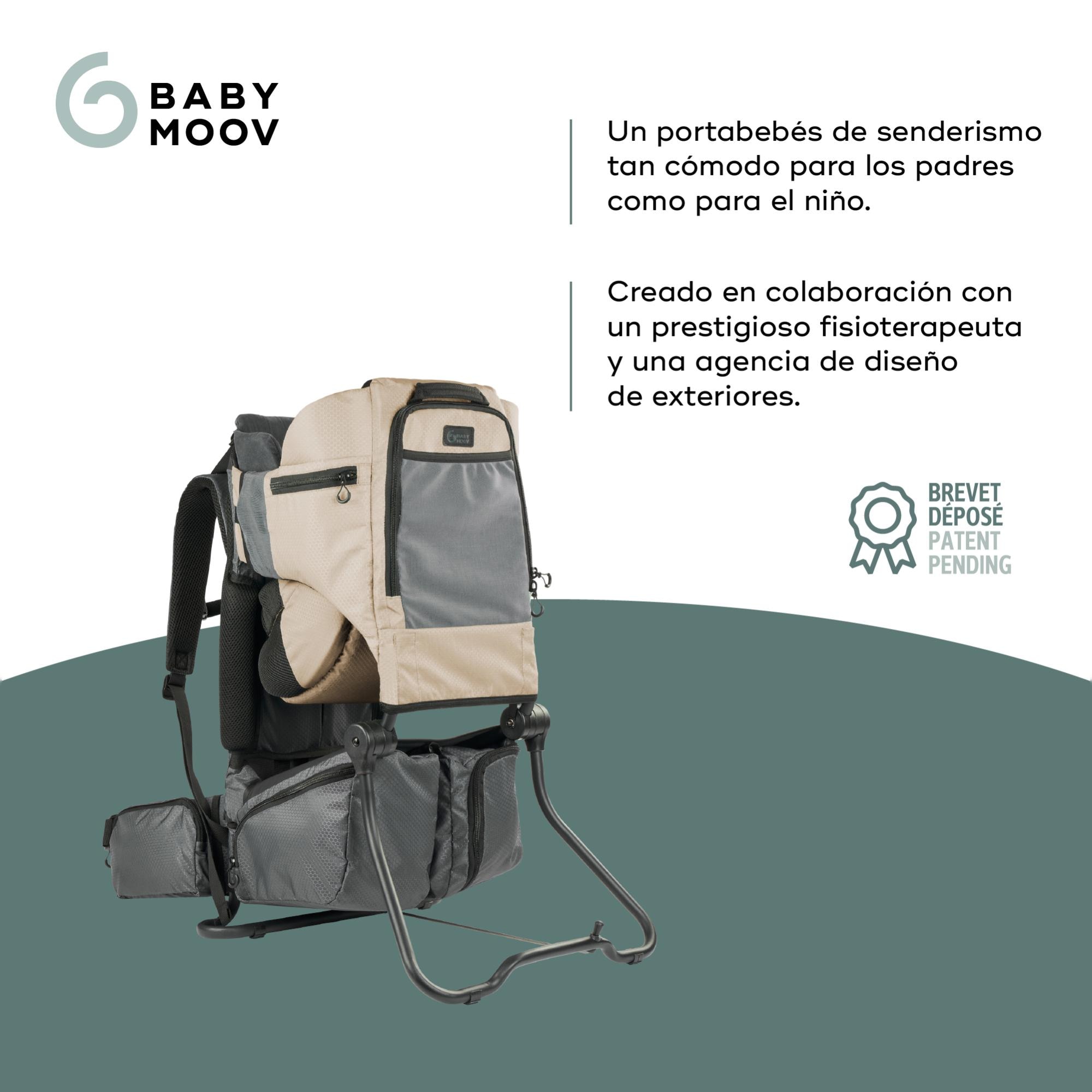 Marsúpio de Caminhada Moov & Hike + Capa Impermeável Preto-3