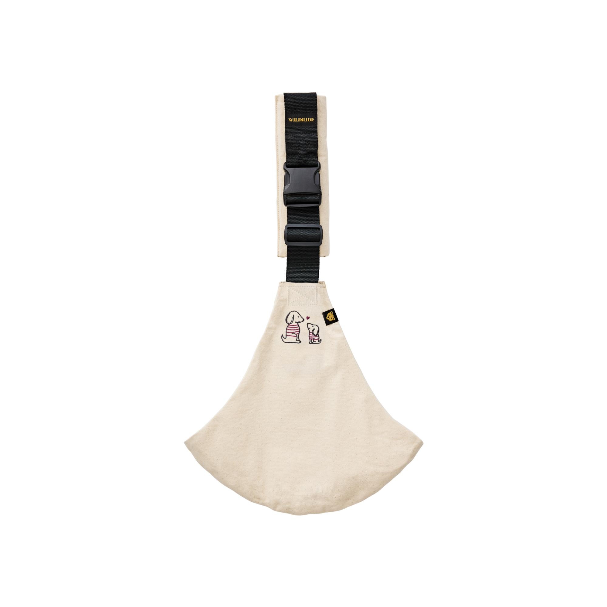 Imagen 0 de Portabebé bandolera Wildride Colección ECO con bordado Blanco hielo