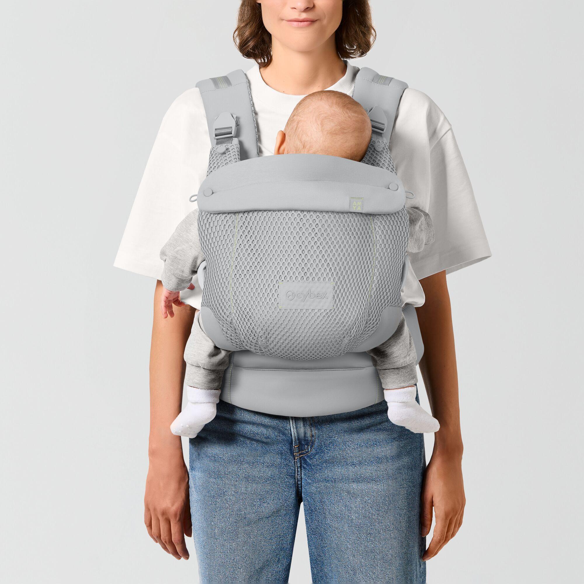 Mochila portabebés Cybex Amya carrier 3 posiciones - Gris claro Gris claro-5