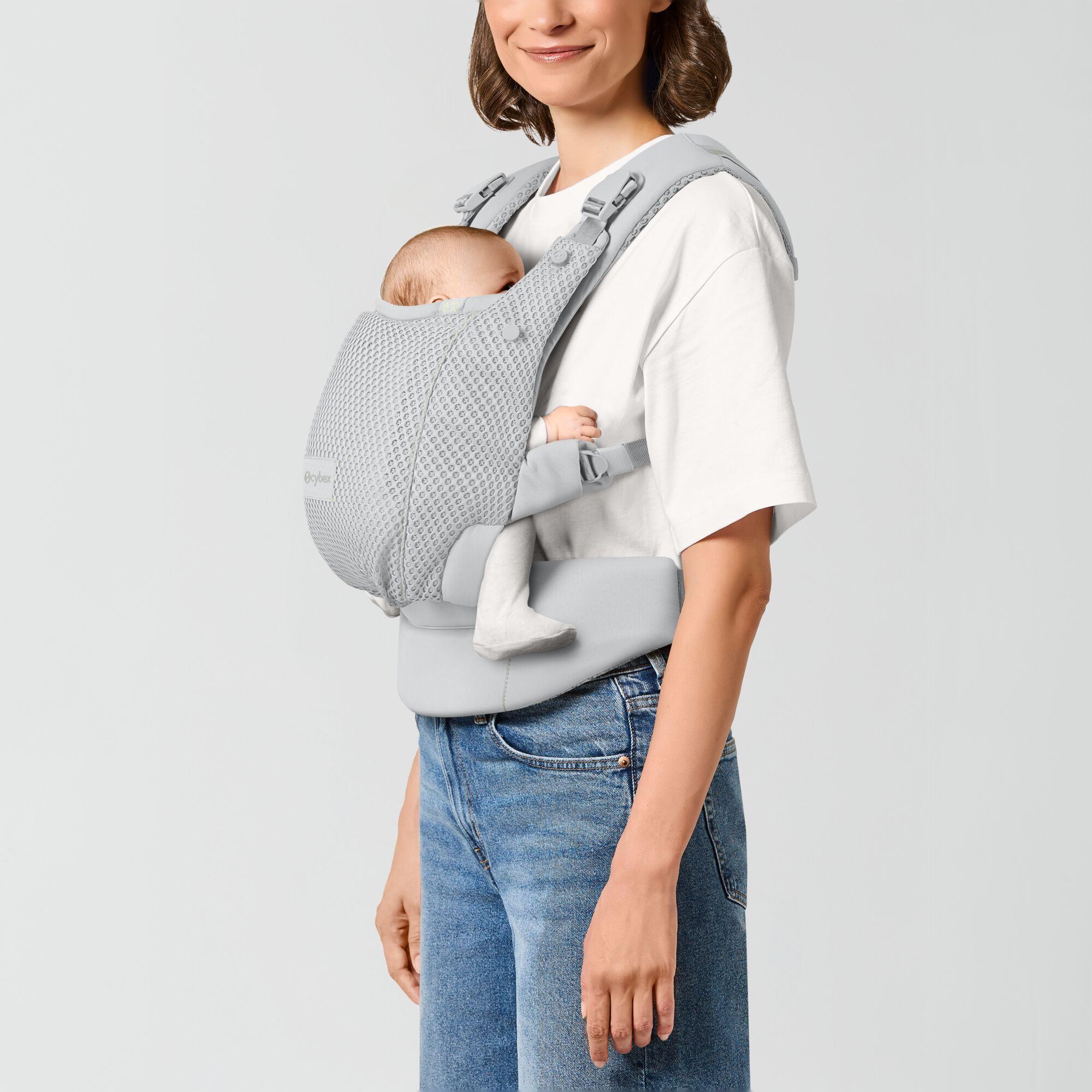 Mochila portabebés Cybex Amya carrier 3 posiciones - Gris claro Gris claro-6