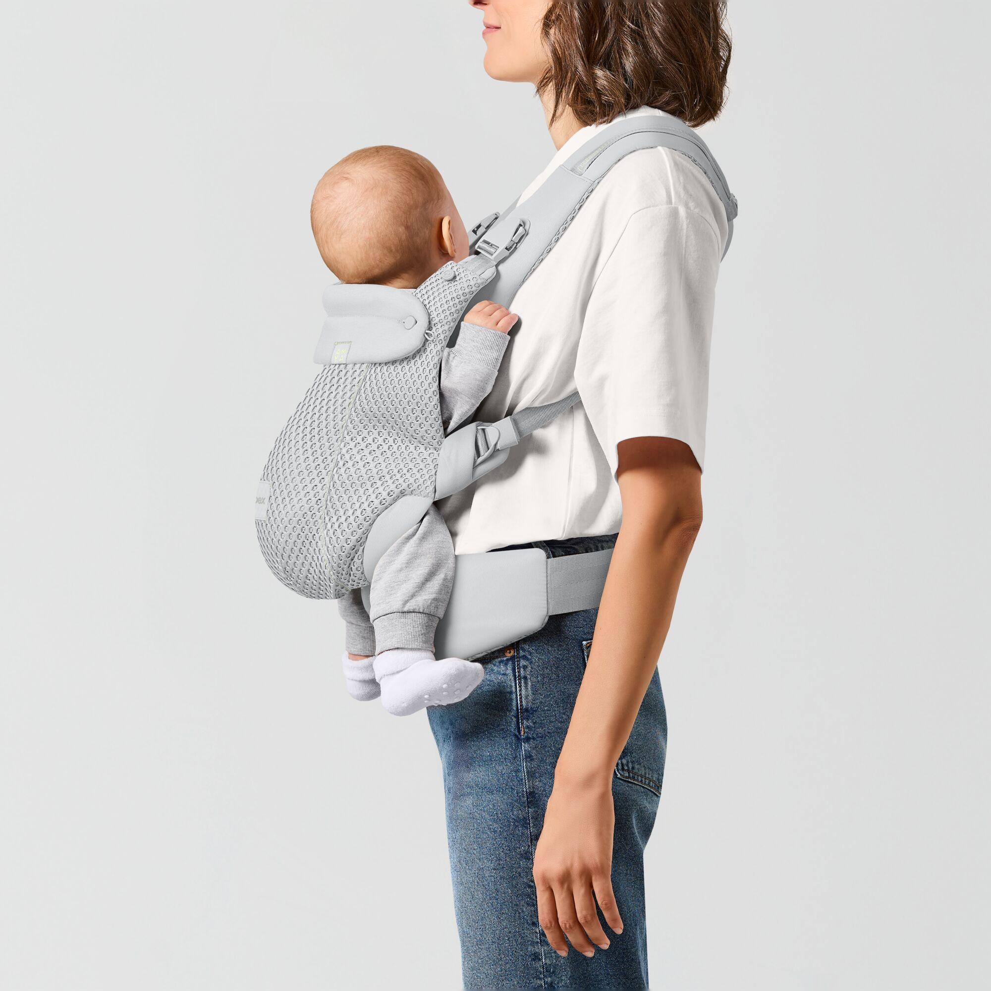 Mochila portabebés Cybex Amya carrier 3 posiciones - Gris claro Gris claro-7