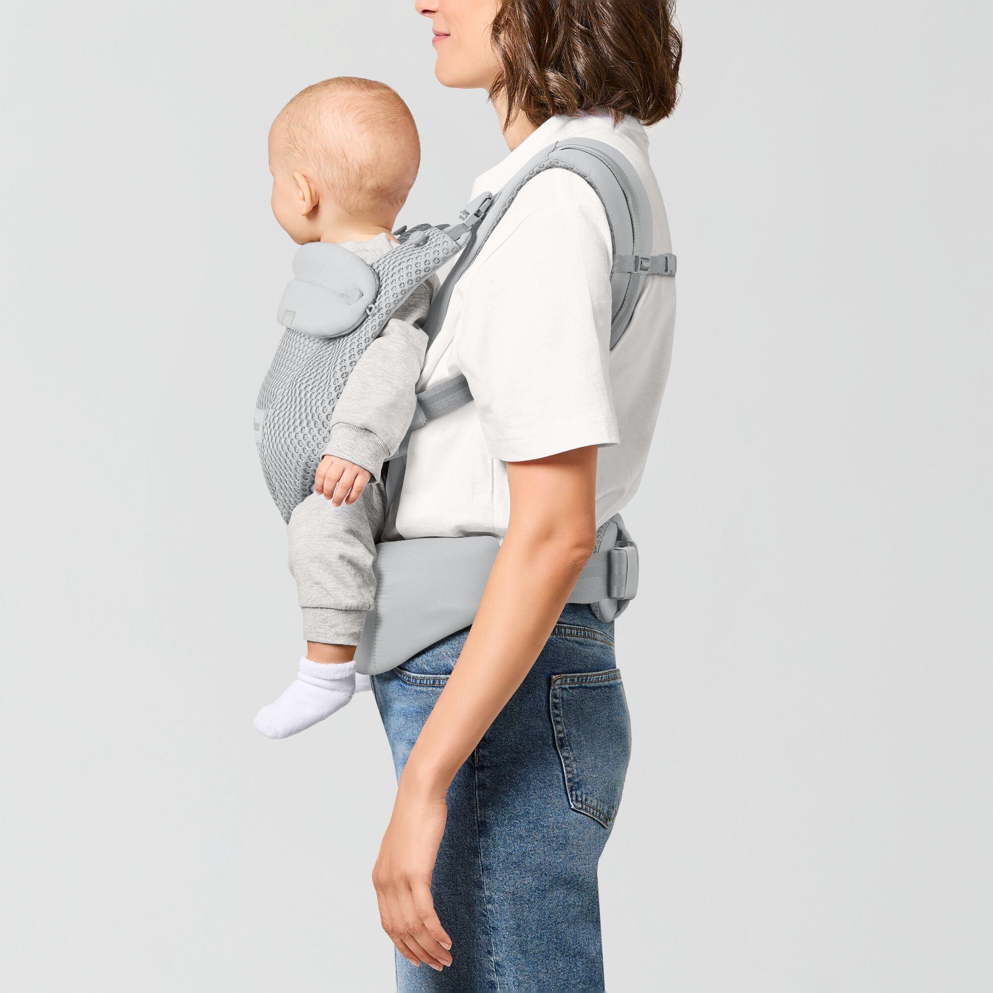 Mochila portabebés Cybex Amya carrier 3 posiciones - Gris claro Gris claro-8