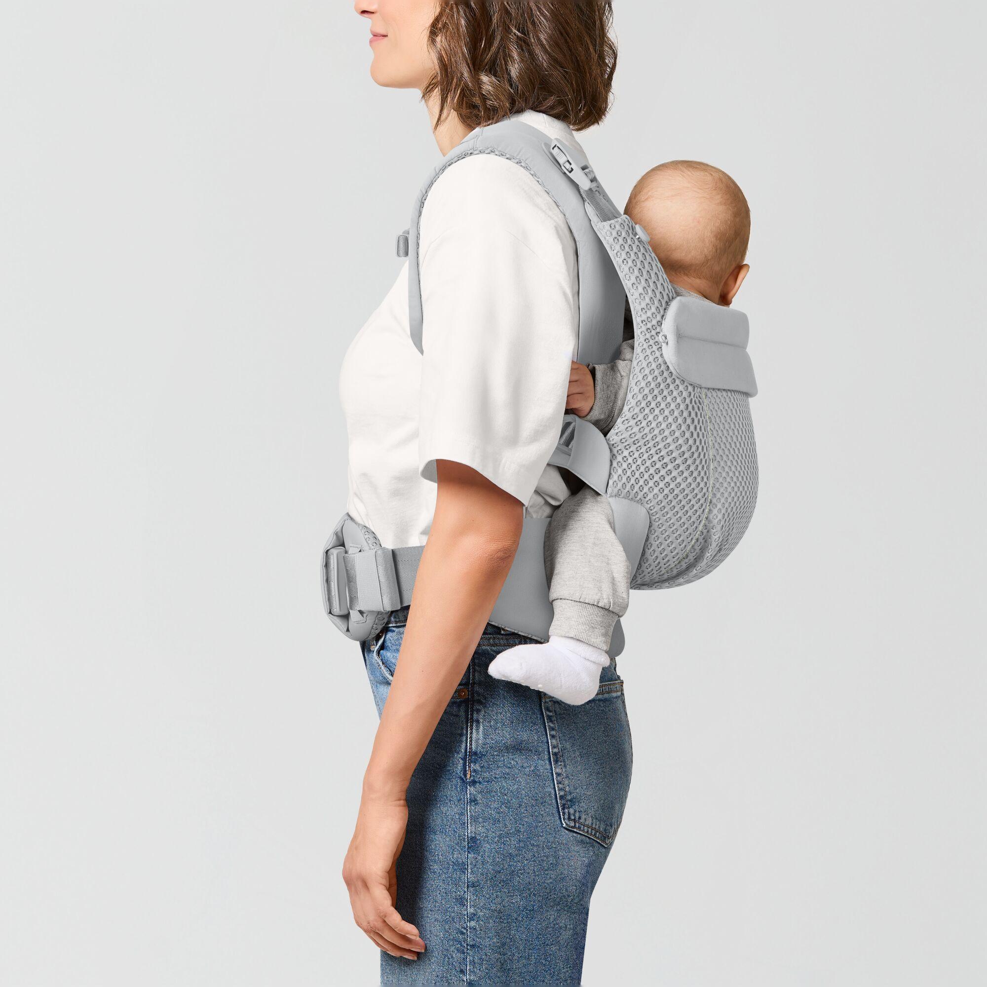 Mochila portabebés Cybex Amya carrier 3 posiciones - Gris claro Gris claro-9