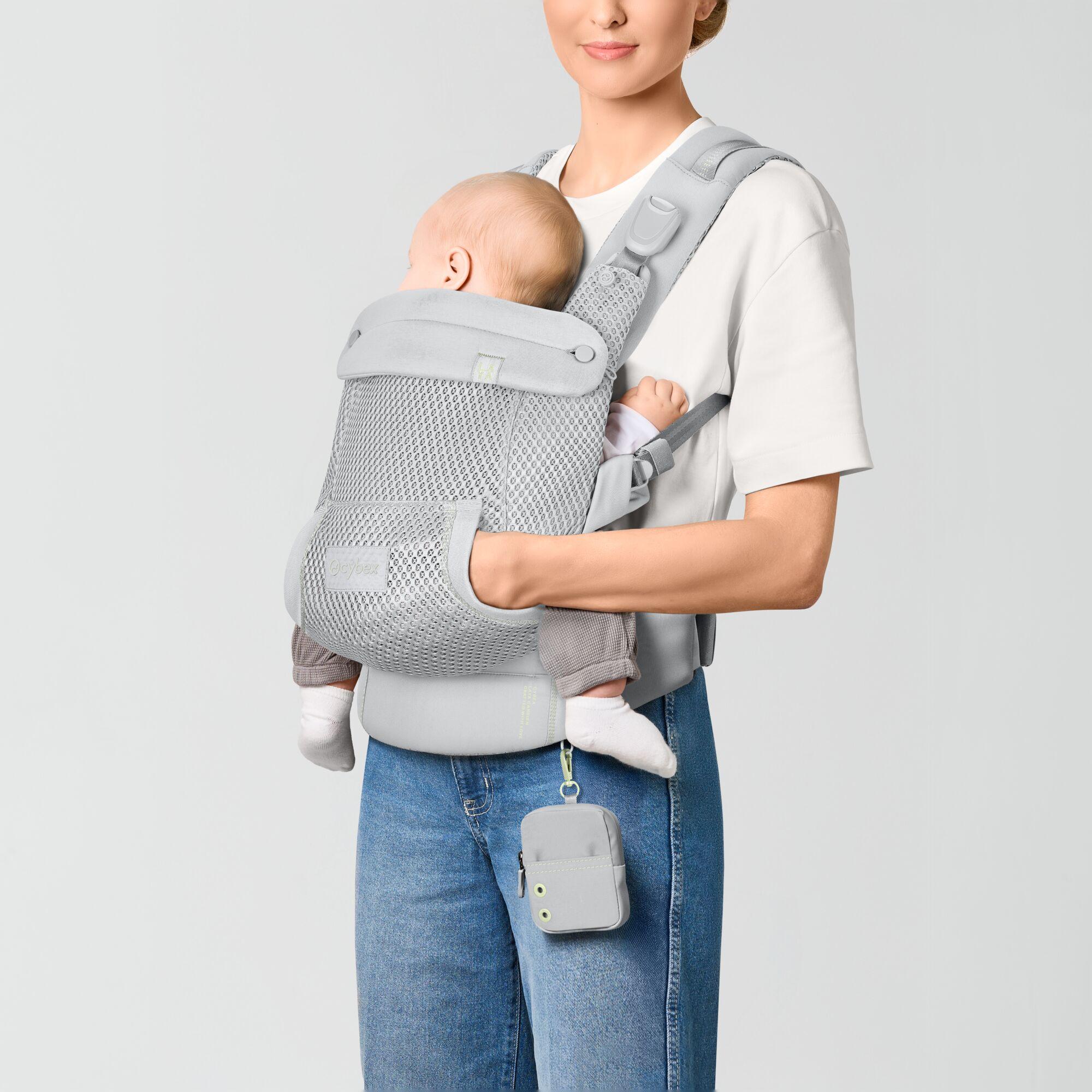 Mochila portabebés Cybex Laya carrier 3 posiciones - Gris claro Gris claro-5