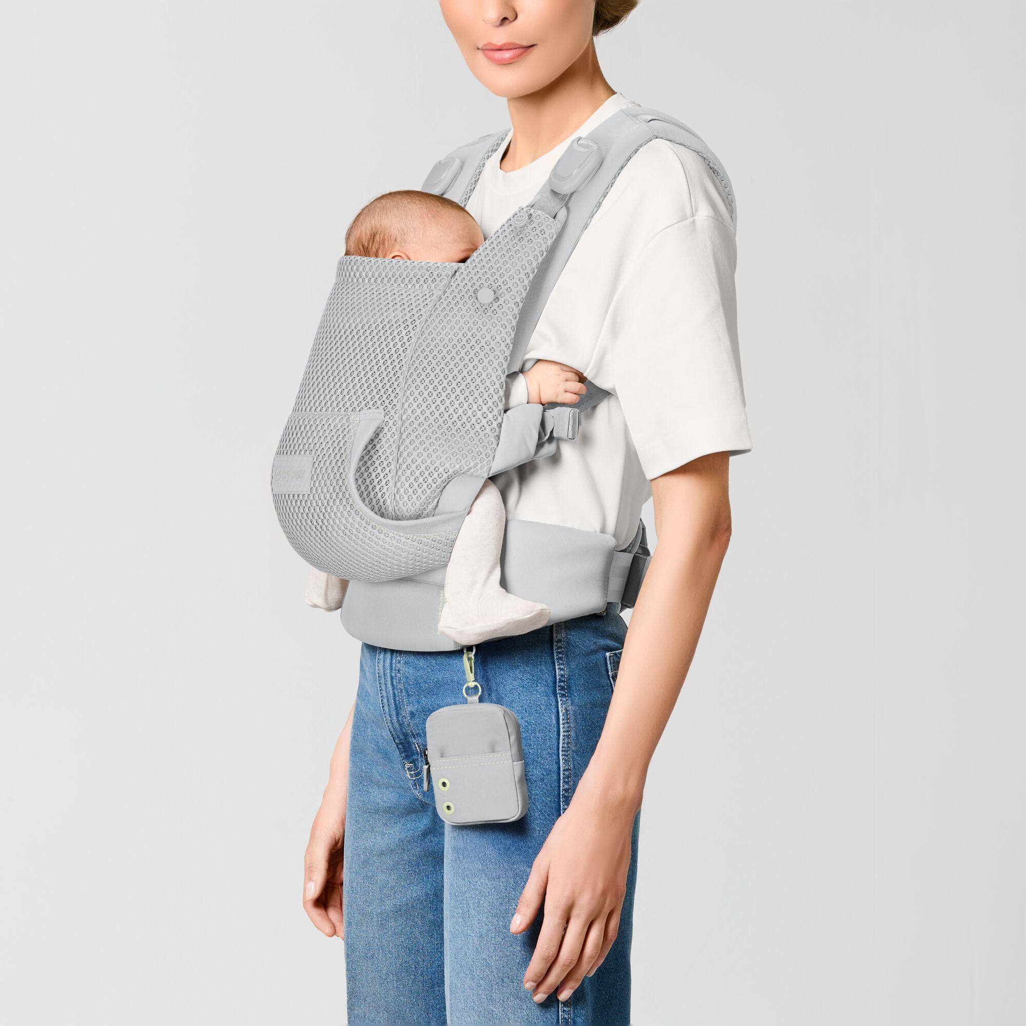 Mochila portabebés Cybex Laya carrier 3 posiciones - Gris claro Gris claro-6