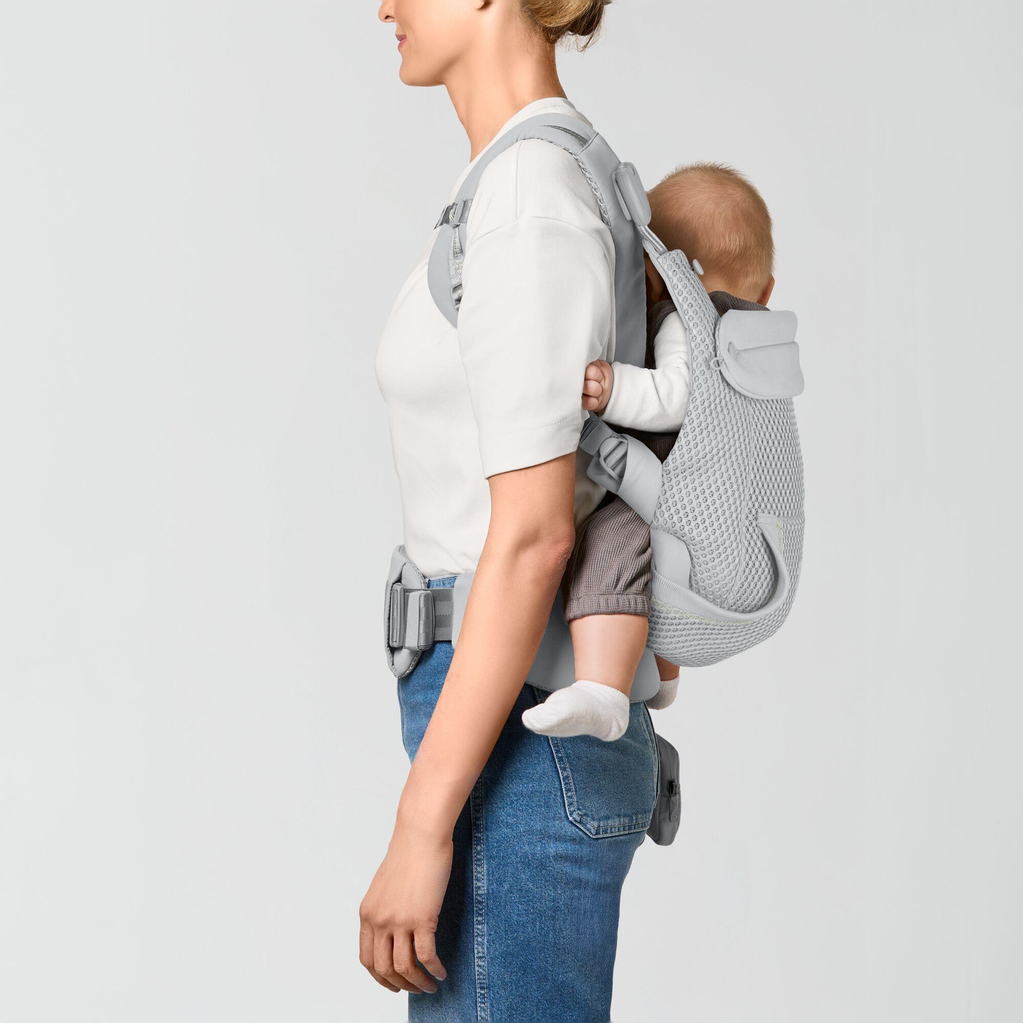 Mochila portabebés Cybex Laya carrier 3 posiciones - Gris claro Gris claro-9