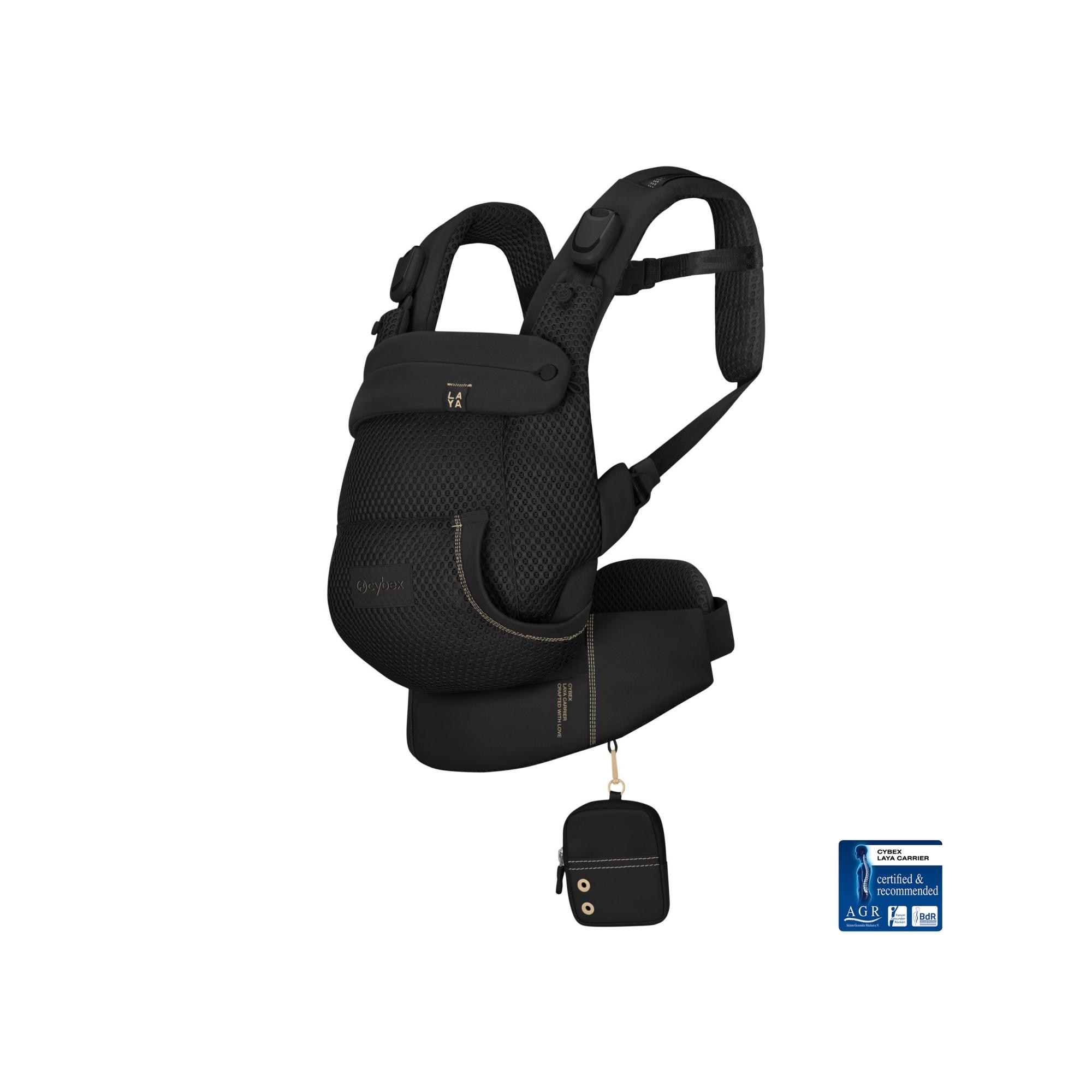 Mochila portabebés Cybex Laya carrier 3 posiciones - Negro Negro-1