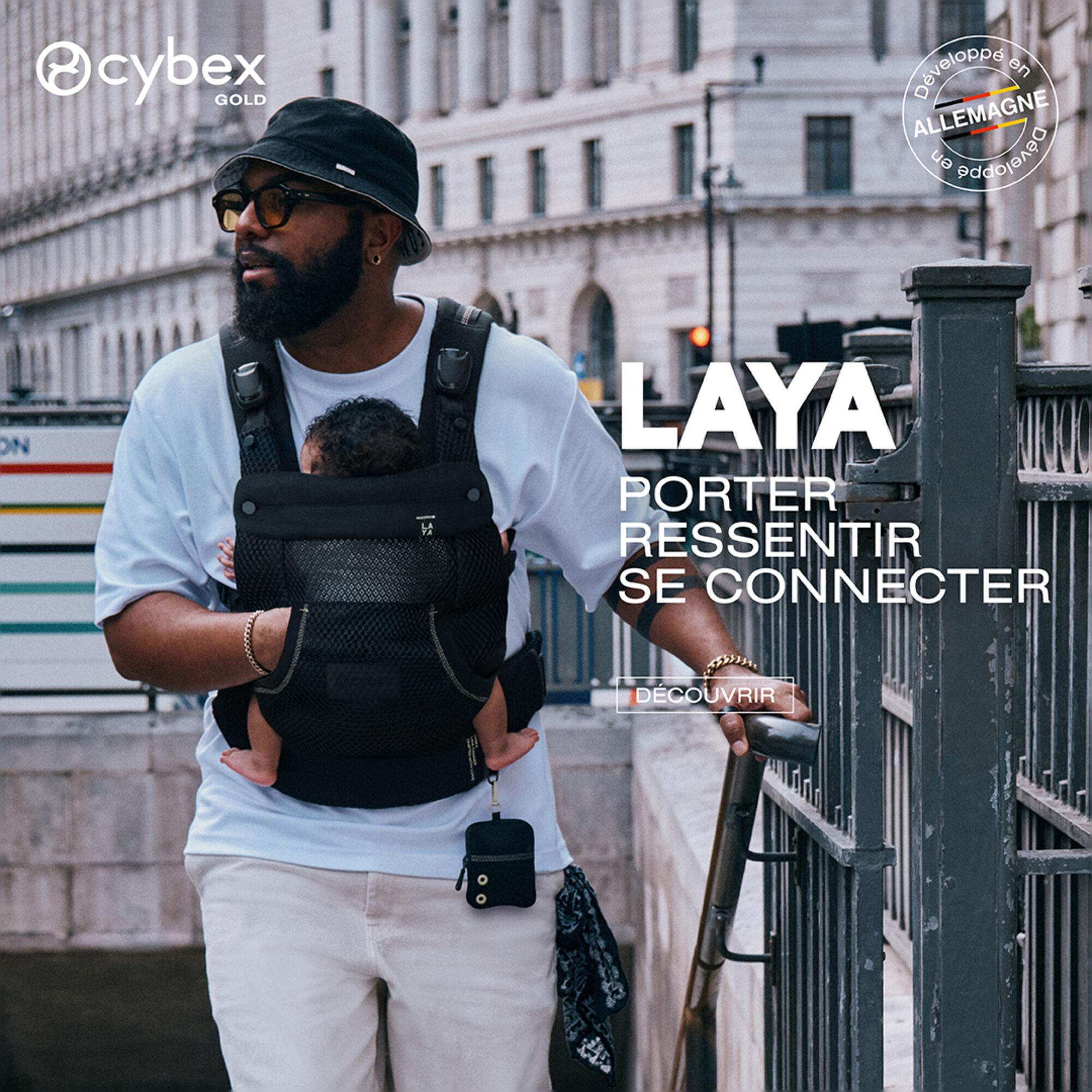 Mochila portabebés Cybex Laya carrier 3 posiciones - Negro Negro-4