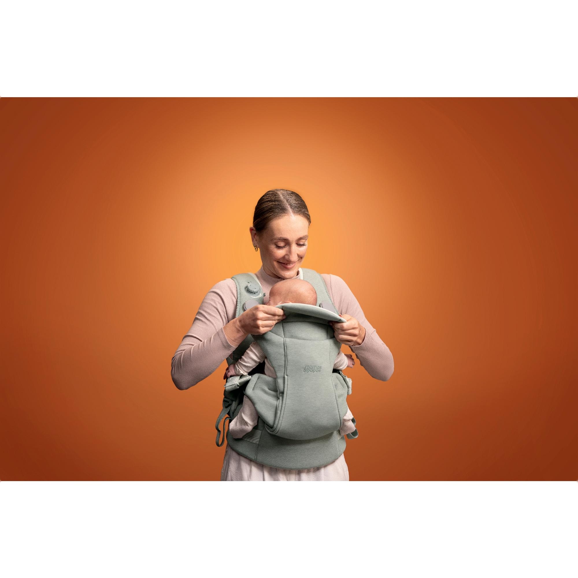 Mochila portabebés Mamas & Papa Kudo, 2 posiciones - Verde Agua Verde Agua-8