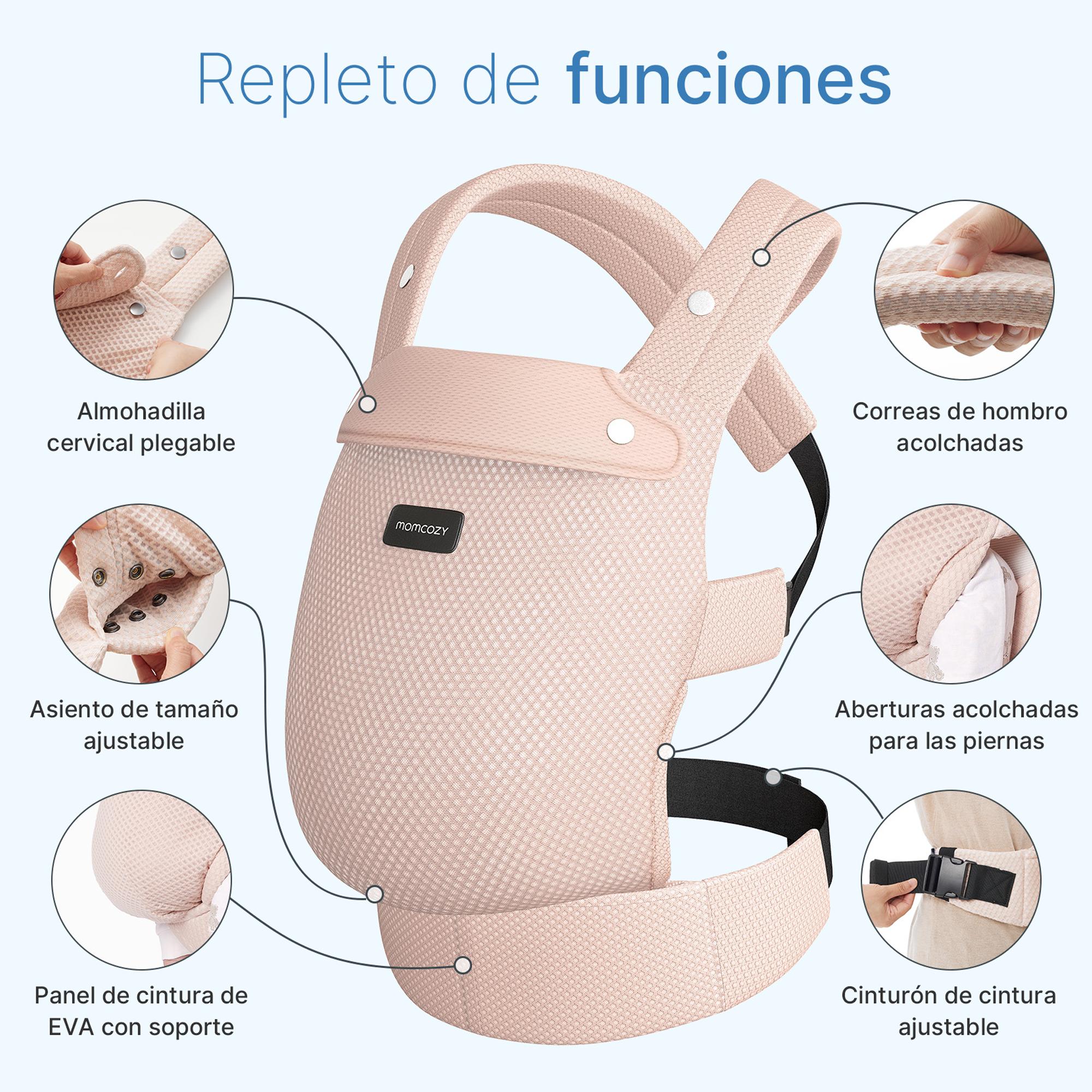 Marsúpio Air Mesh, 2 Posições Rosa-claro-7