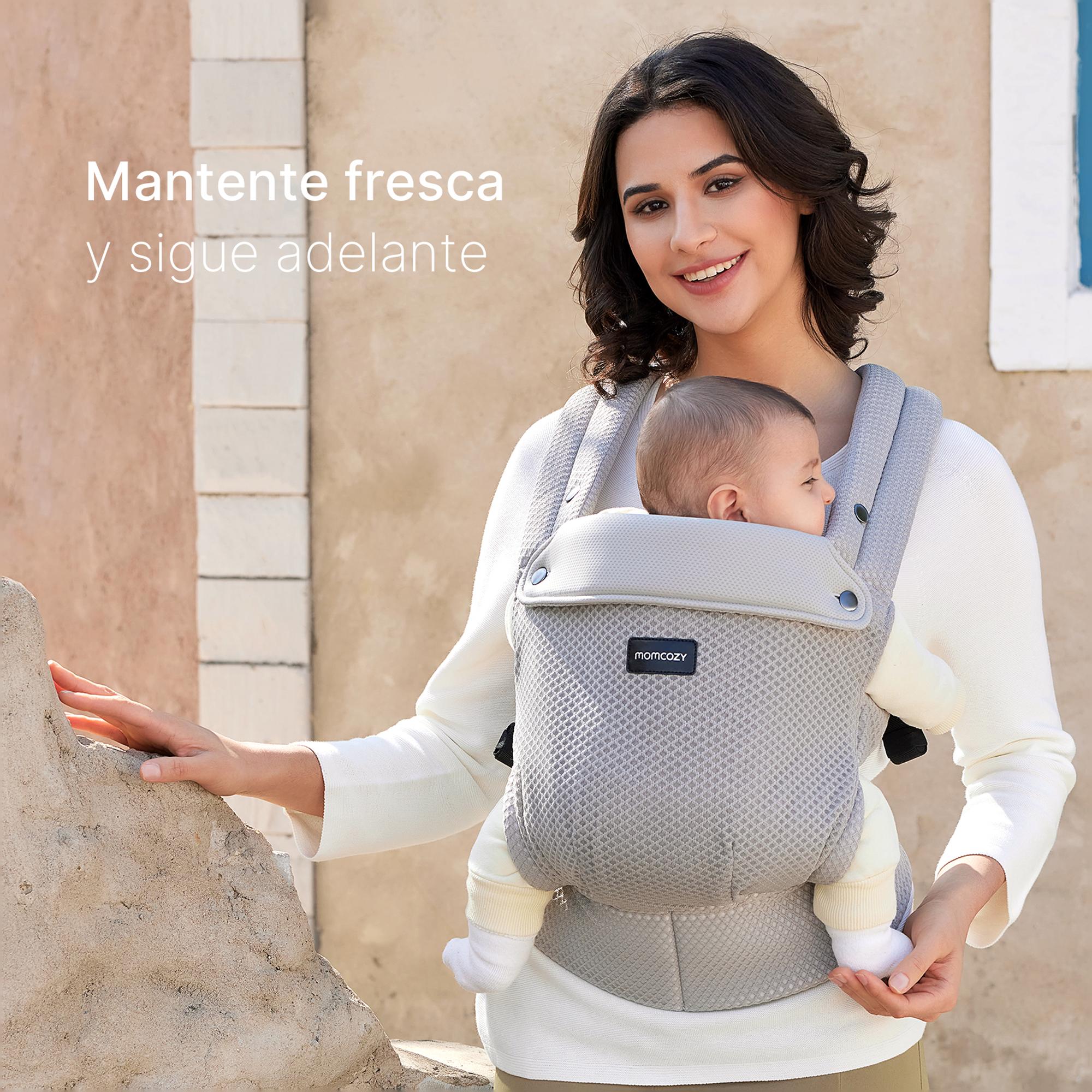 Mochila portabebé Momcozy Air Mesh, 2 posiciones - Gris Gris-5