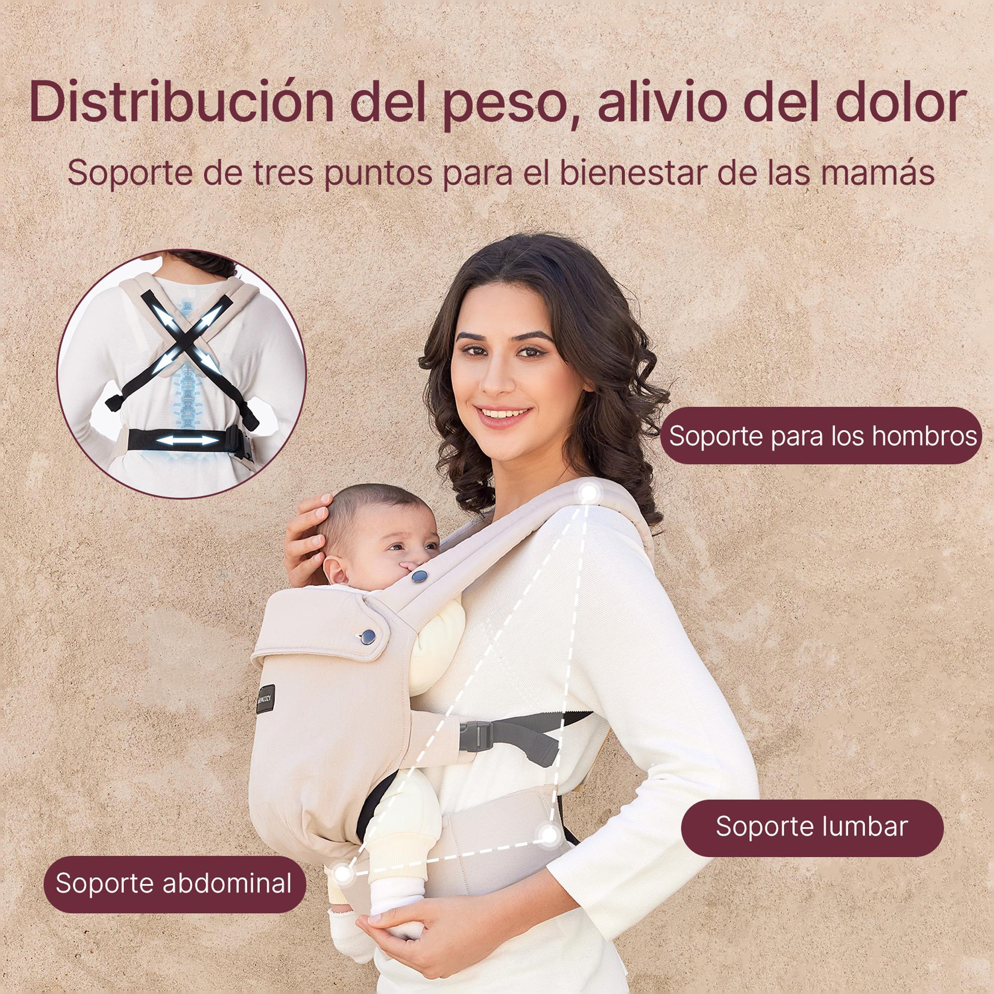 Marsúpio Cotton, 2 Posições Bege Serra-5